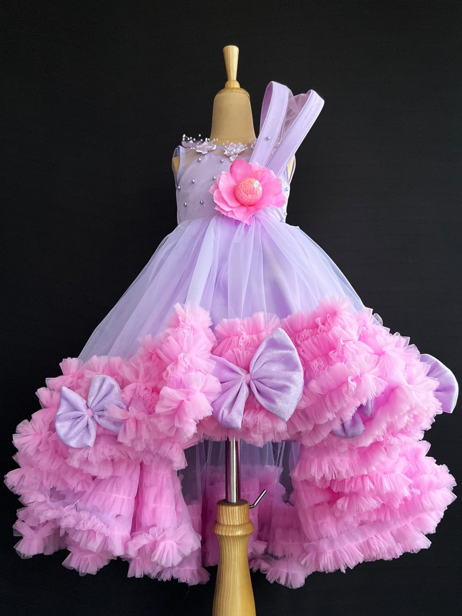 Rosette Bow Royale Dress