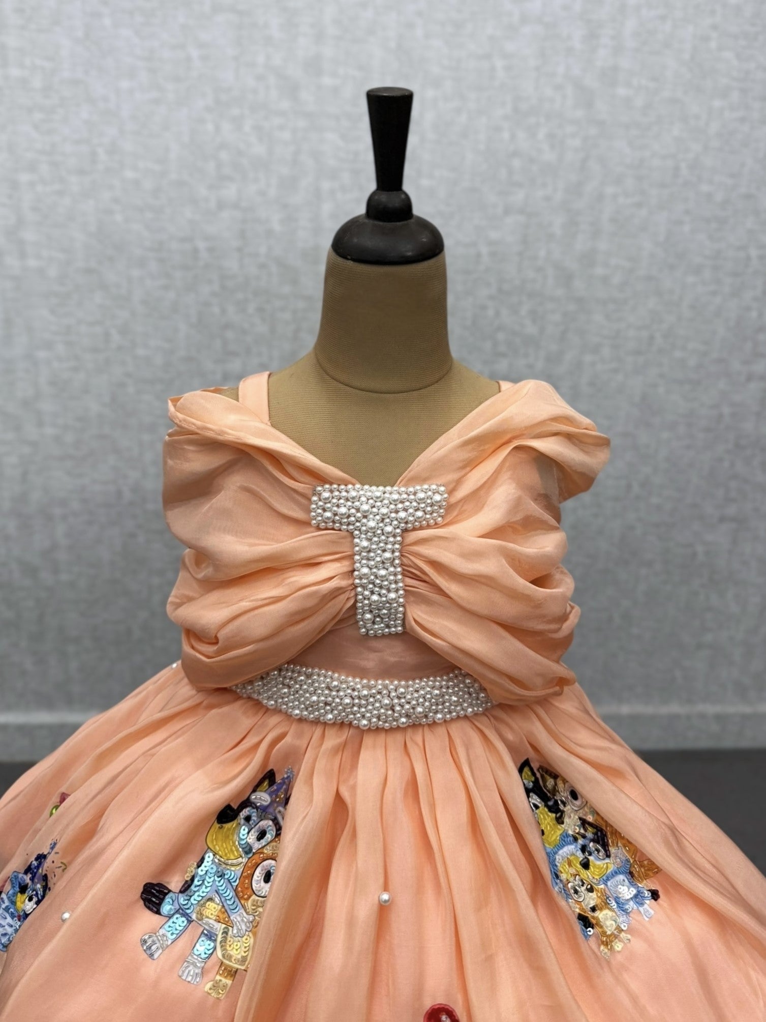 Toon Parade Peach Dress