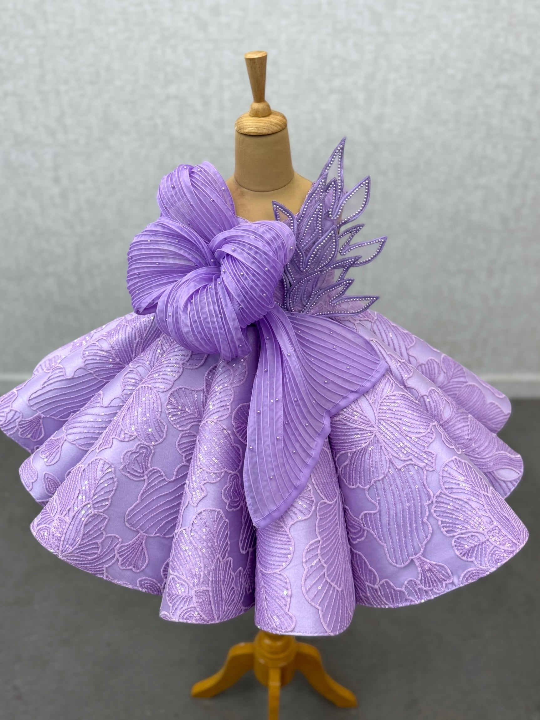 Lilac Feather Bloom Gown