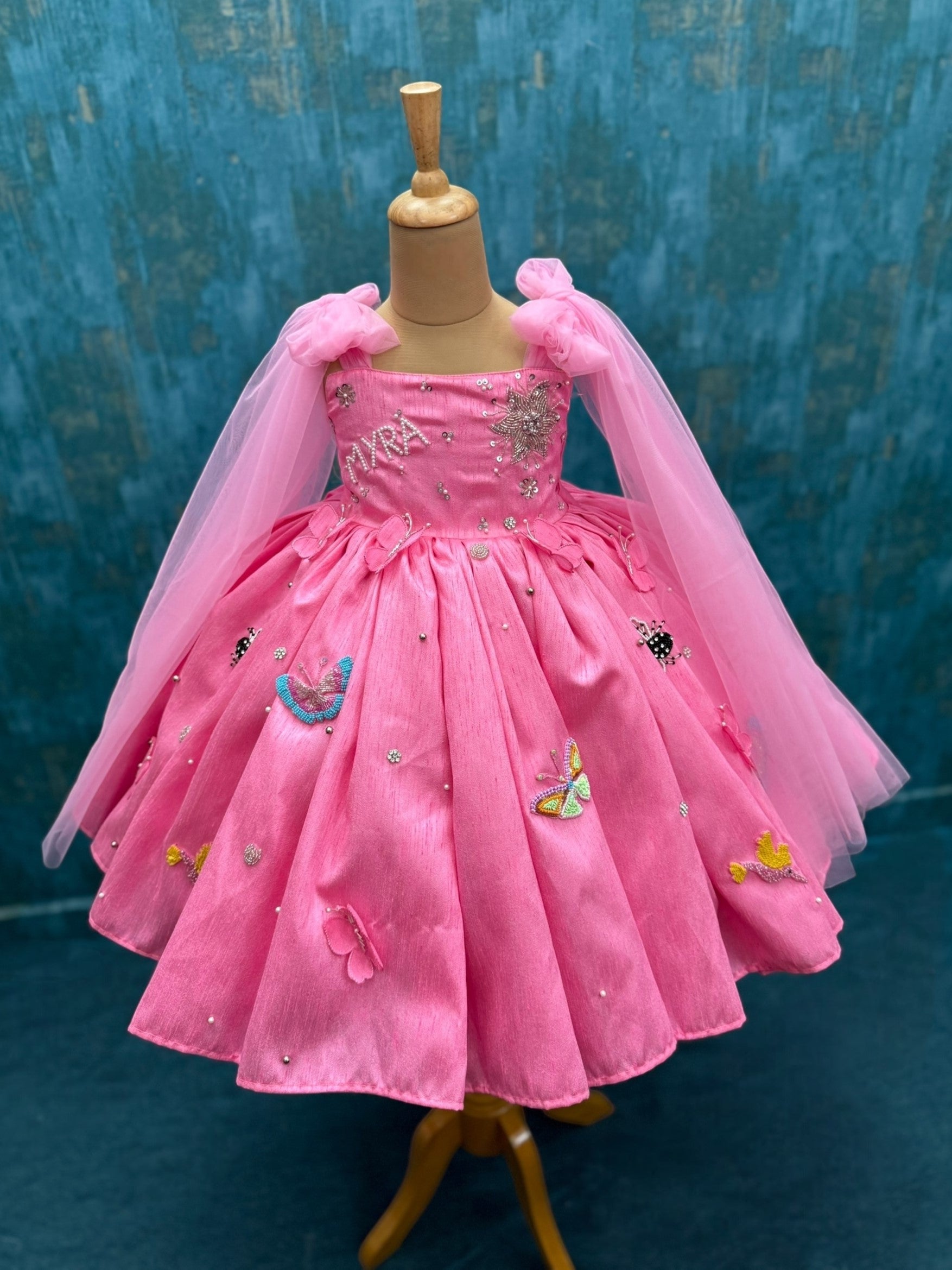 Mira Rose glow Enchanted Garden Fairy Gown