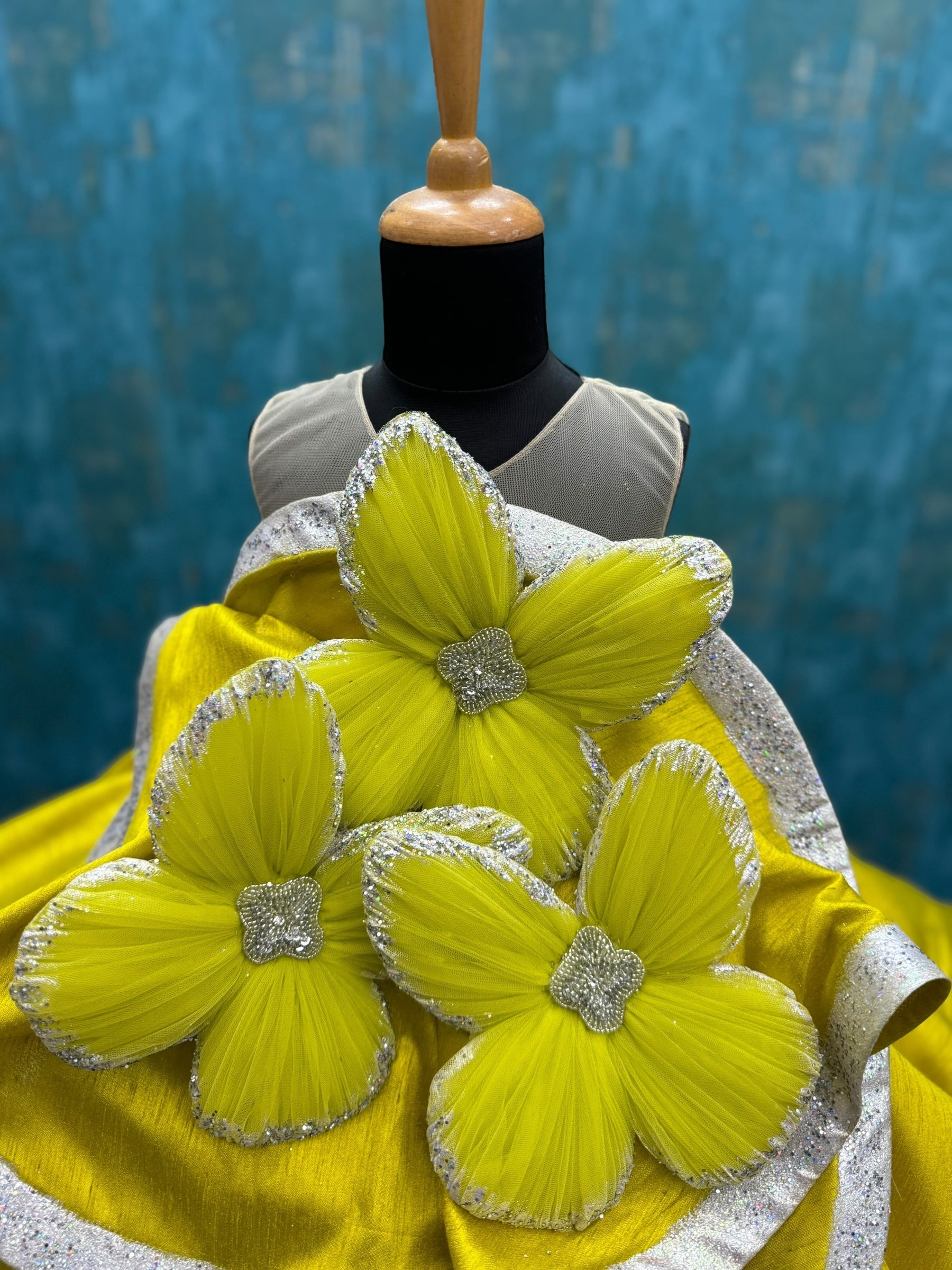 Lemon Zest Bloom Enchanted Couture Celebration Gown