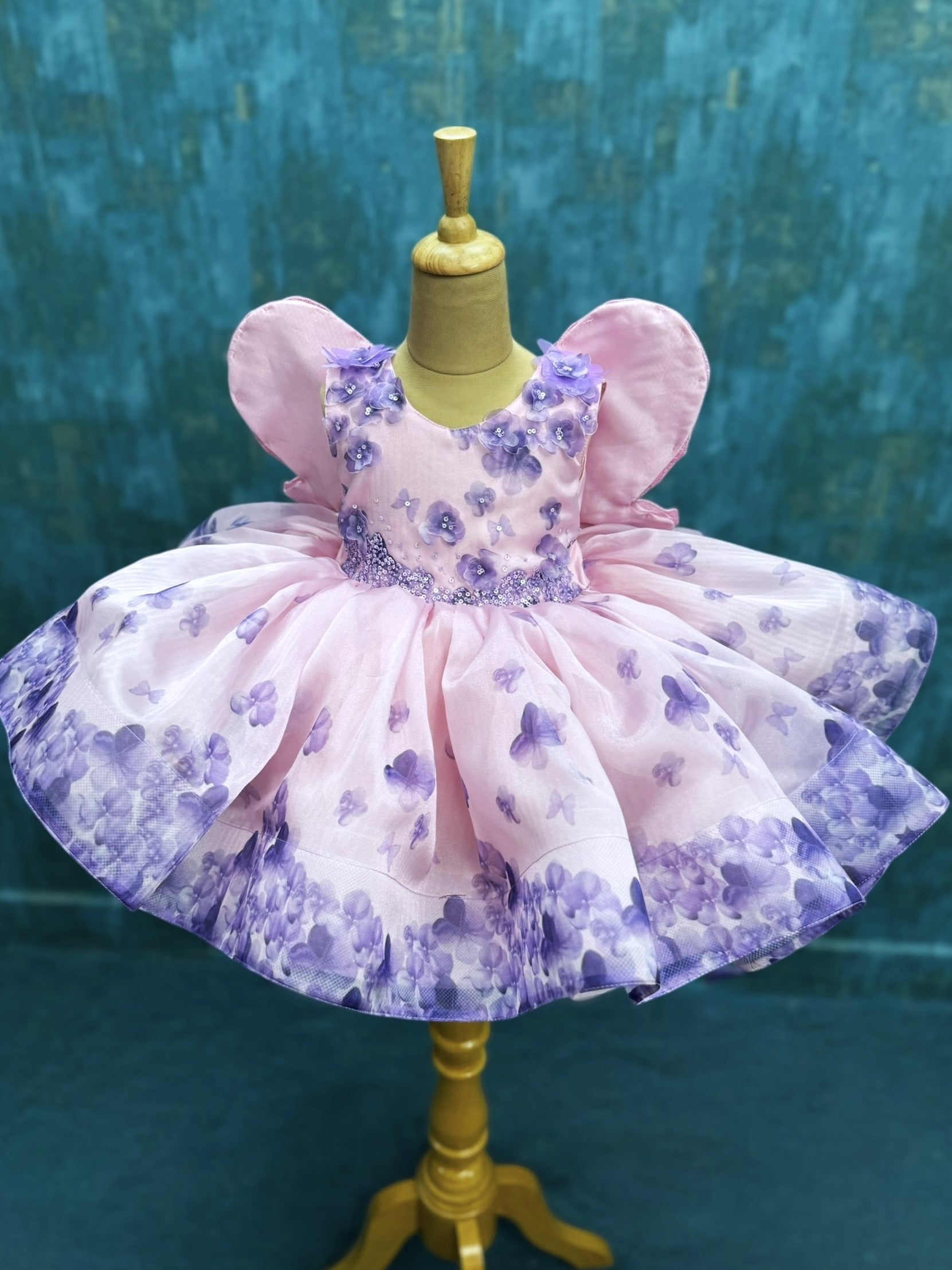 Lavender Drift Butterfly Blossom Royal Celebration Dress