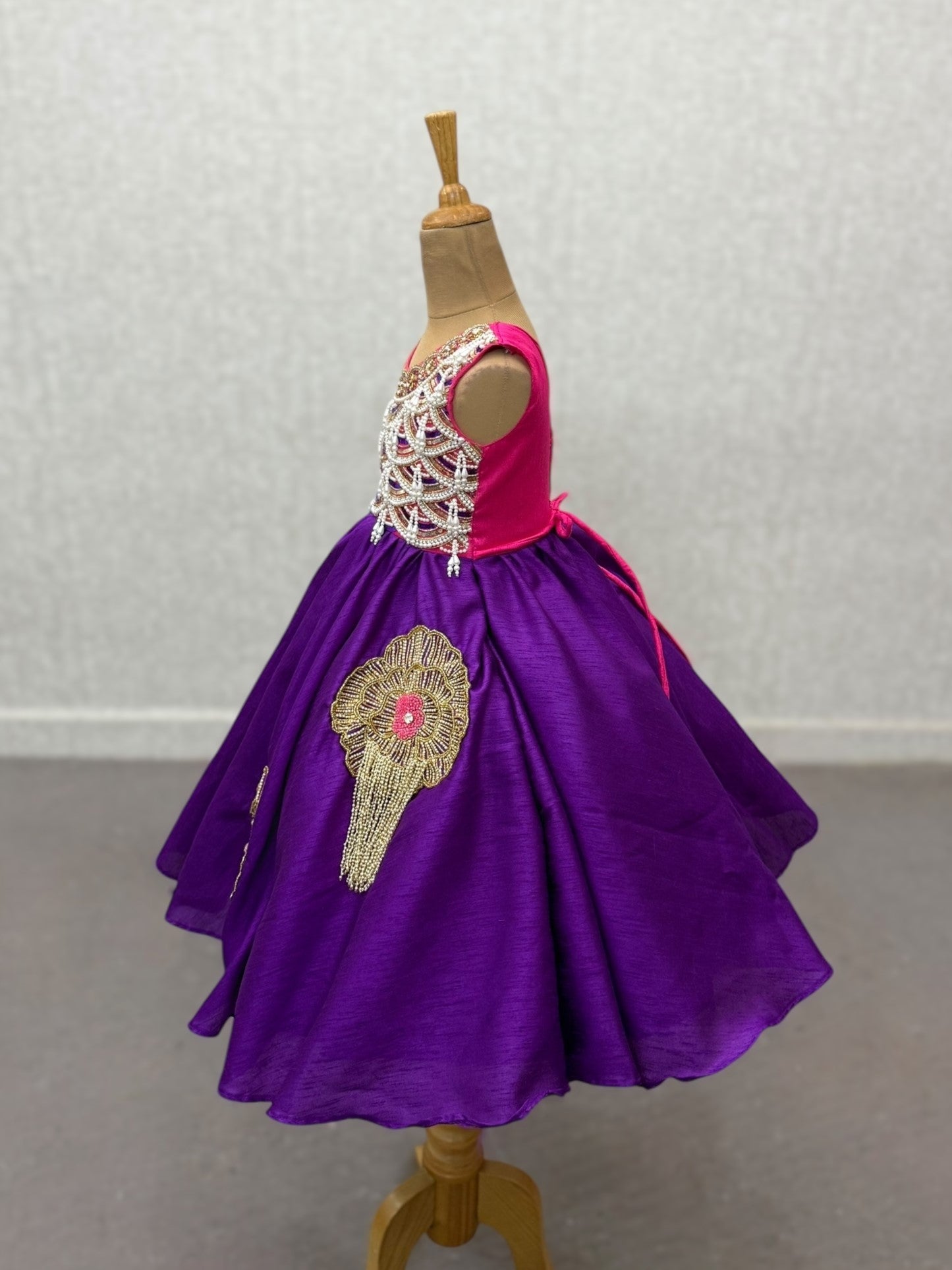 Ball Gown for Girls Online, Purple Party Gown