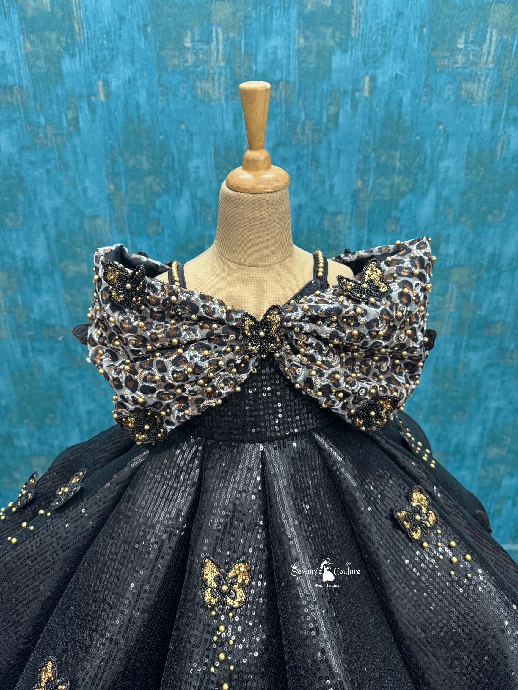 Noir Royale Butterfly Gown