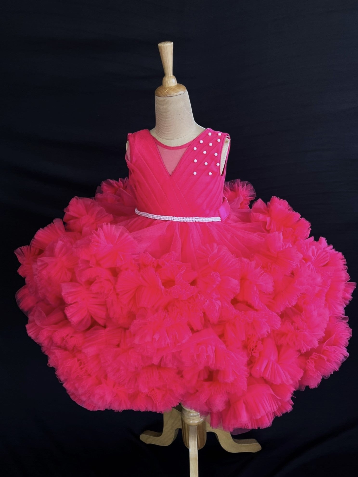 Flamingo Fluff Fantasy Gown