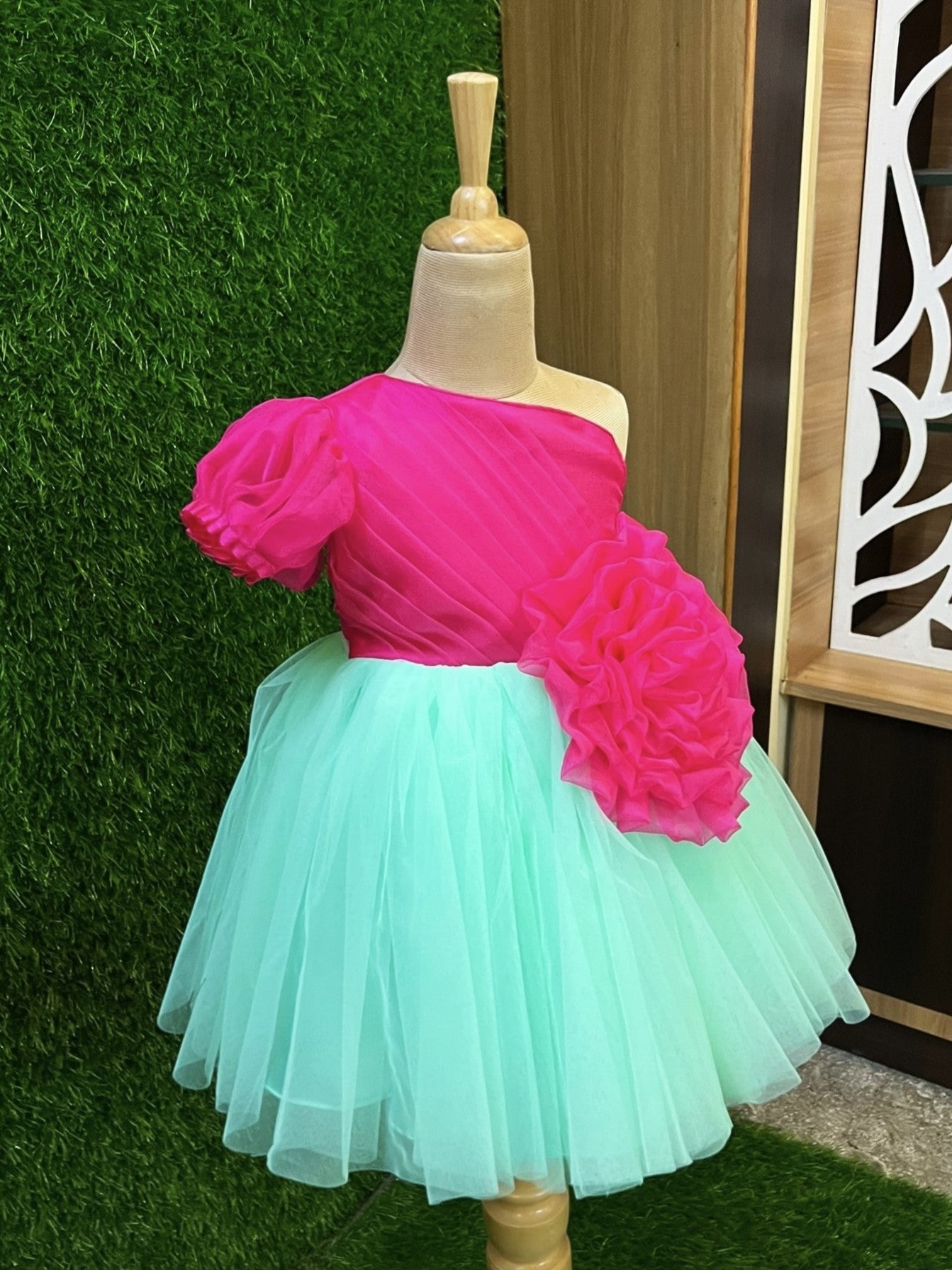 Fuchsia Garden Blossom Dress