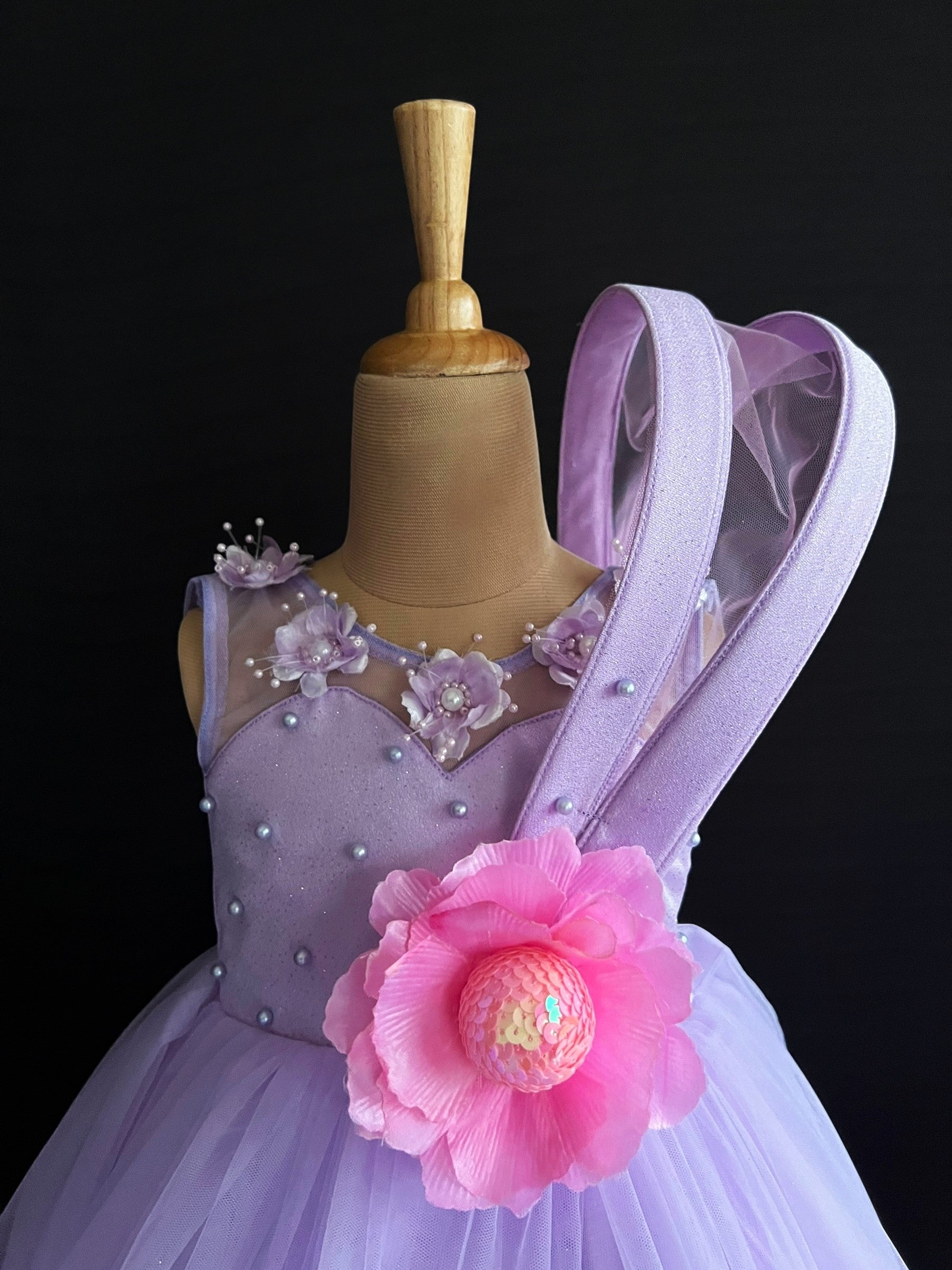 Rosette Bow Royale Dress