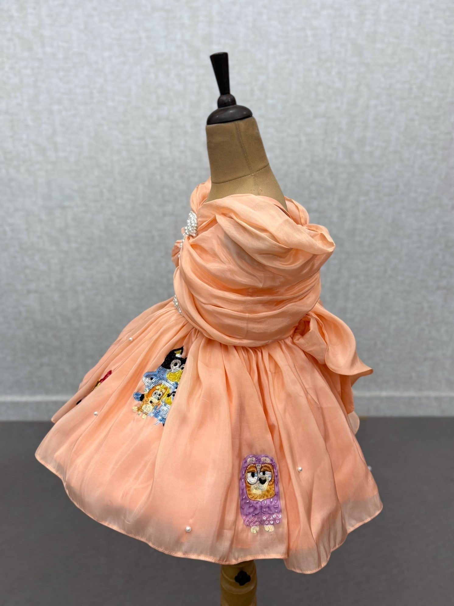Toon Parade Peach Dress
