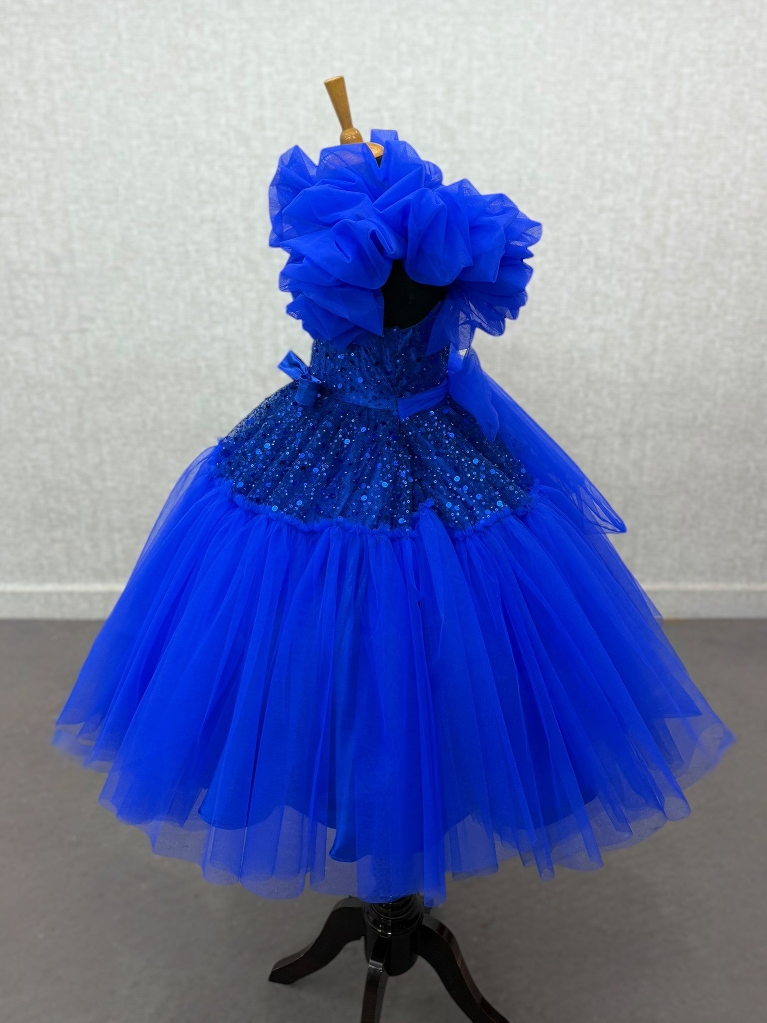 Sapphire Bloom Party Dress