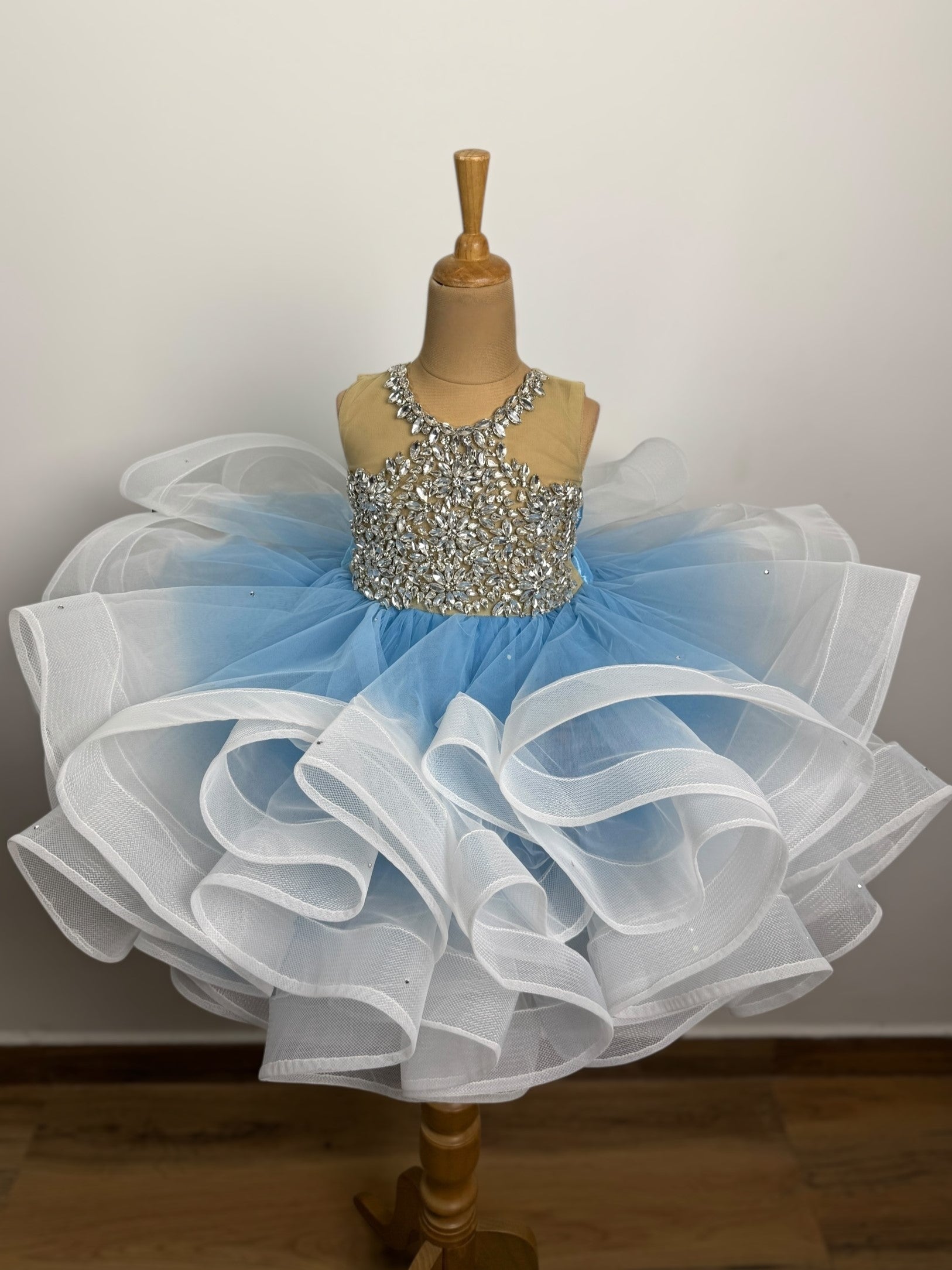Ball gown for girls Online, Sky Blue Ballgown