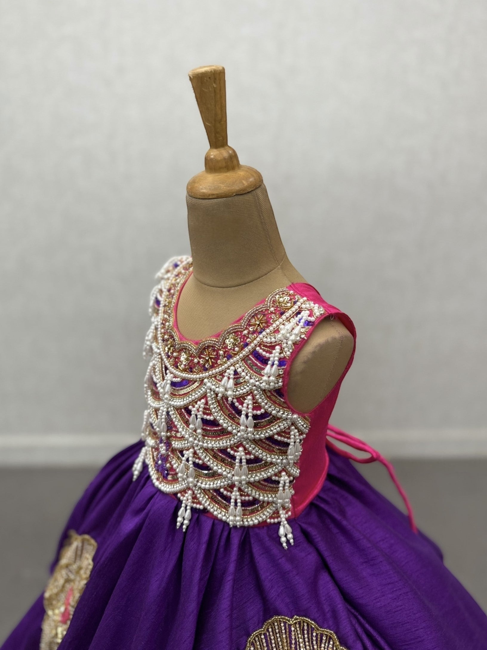 Ball Gown for Girls Online, Purple Party Gown