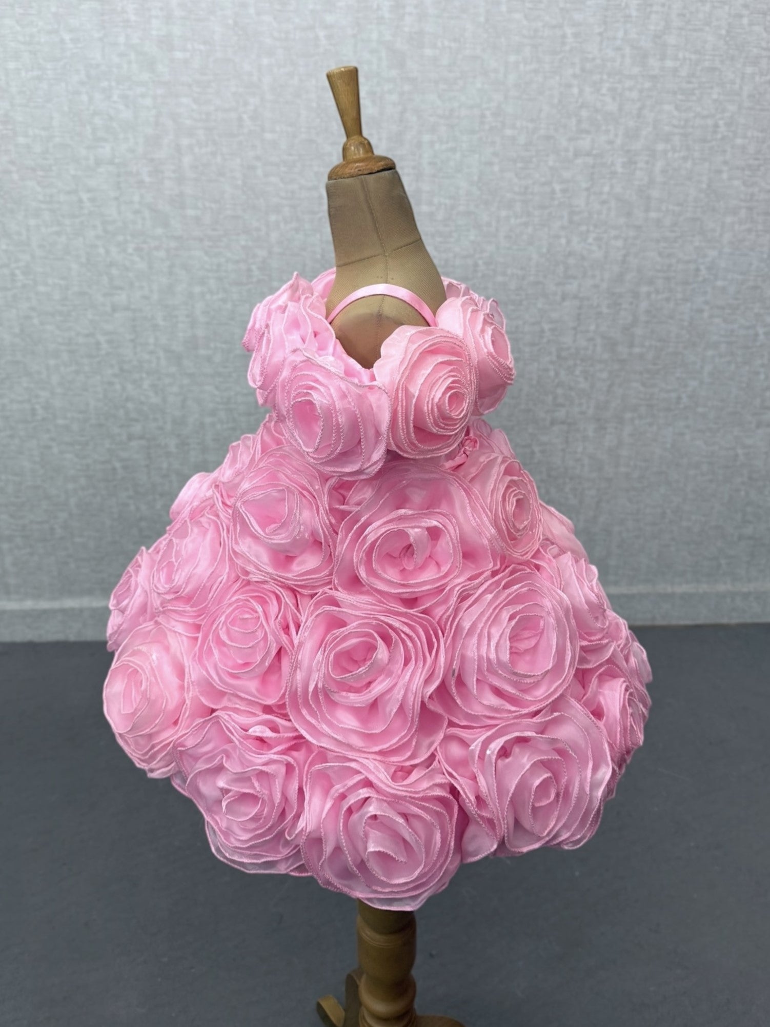 Royal Blush Rosehaven Petal Cloud Off-Shoulder Designer Gown