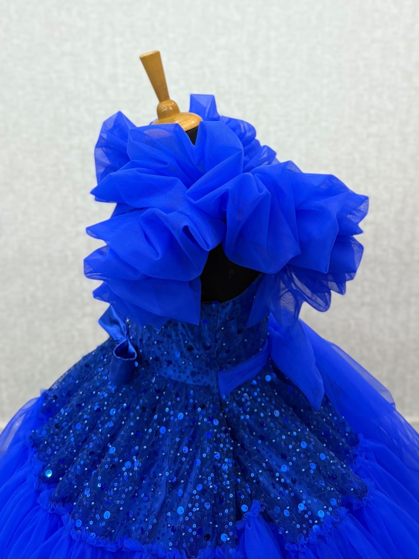 Sapphire Bloom Party Dress