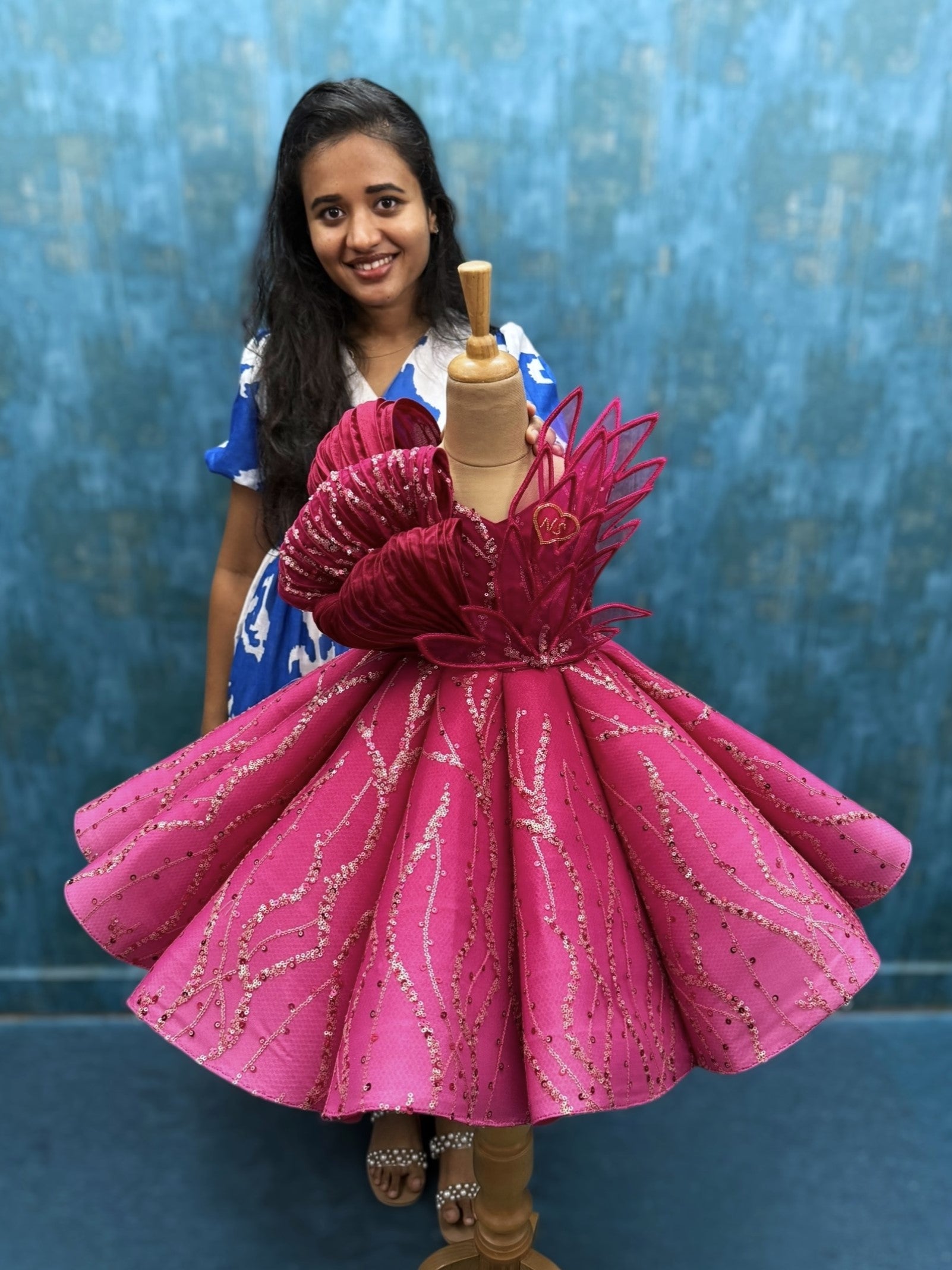 Galaxy Rose Couture Duo- Panel Gown Combo