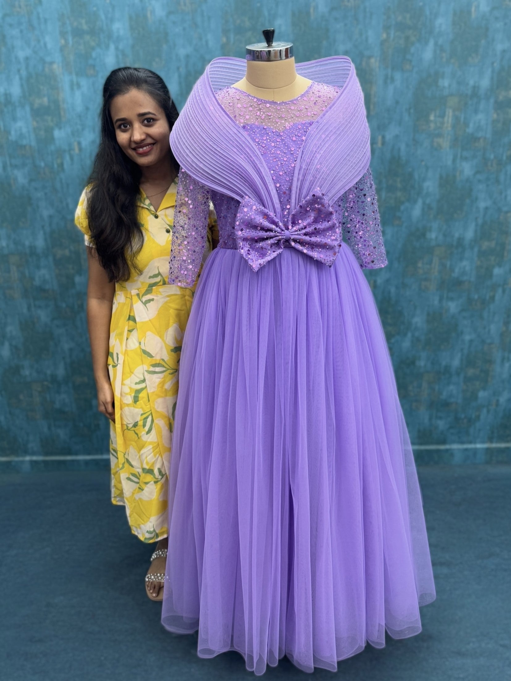 Buy Mother Daughter Dresses Online, Lavender Bow Fairy Gown Duo