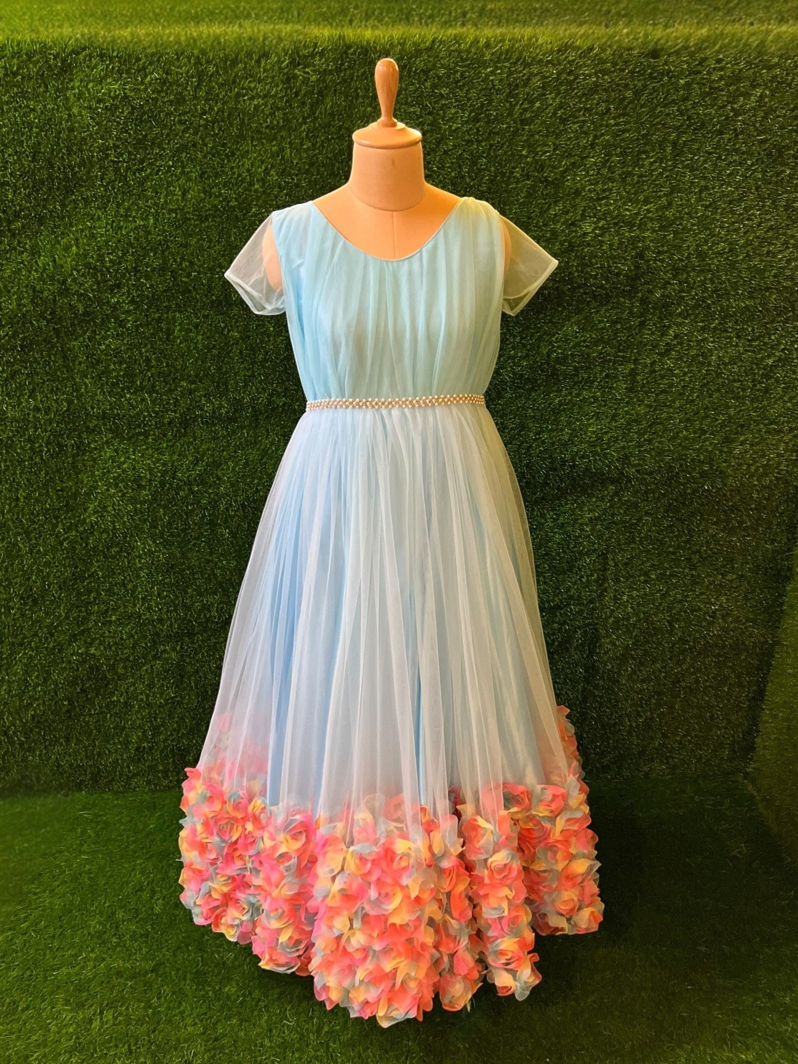 Pastel Blossom Breeze Gown
