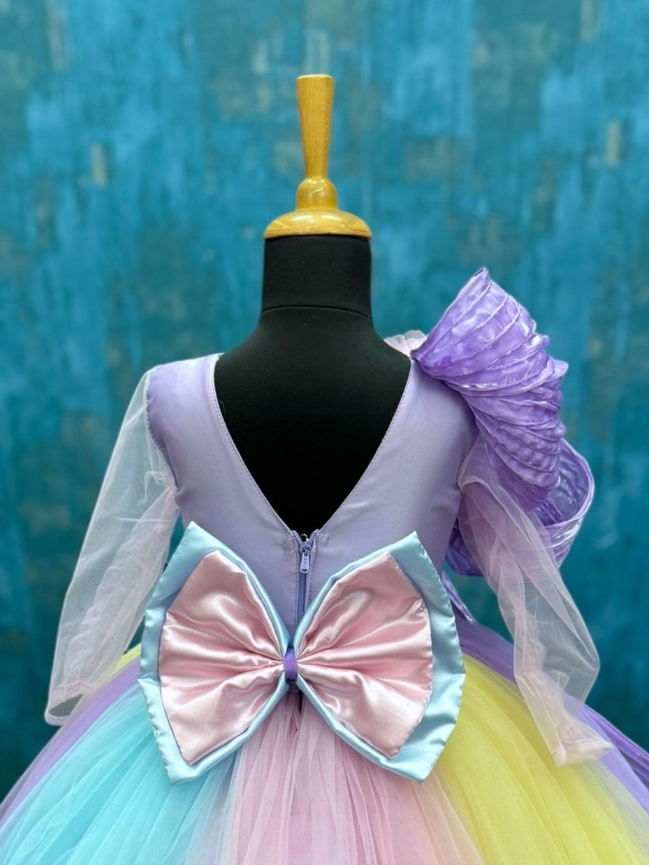 Ball gown for girls Online, Magical Rainbow Ombre Birthday Gown