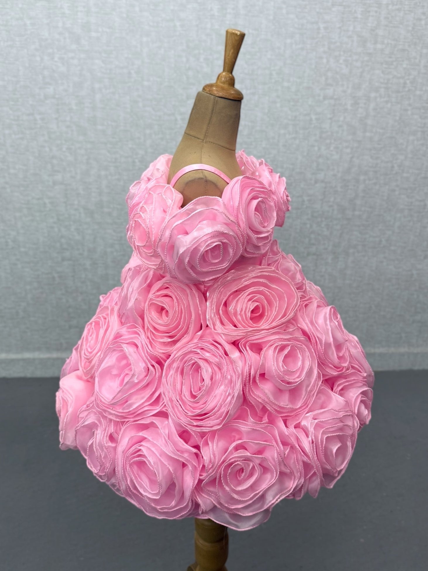 Royal Blush Rosehaven Petal Cloud Off-Shoulder Designer Gown