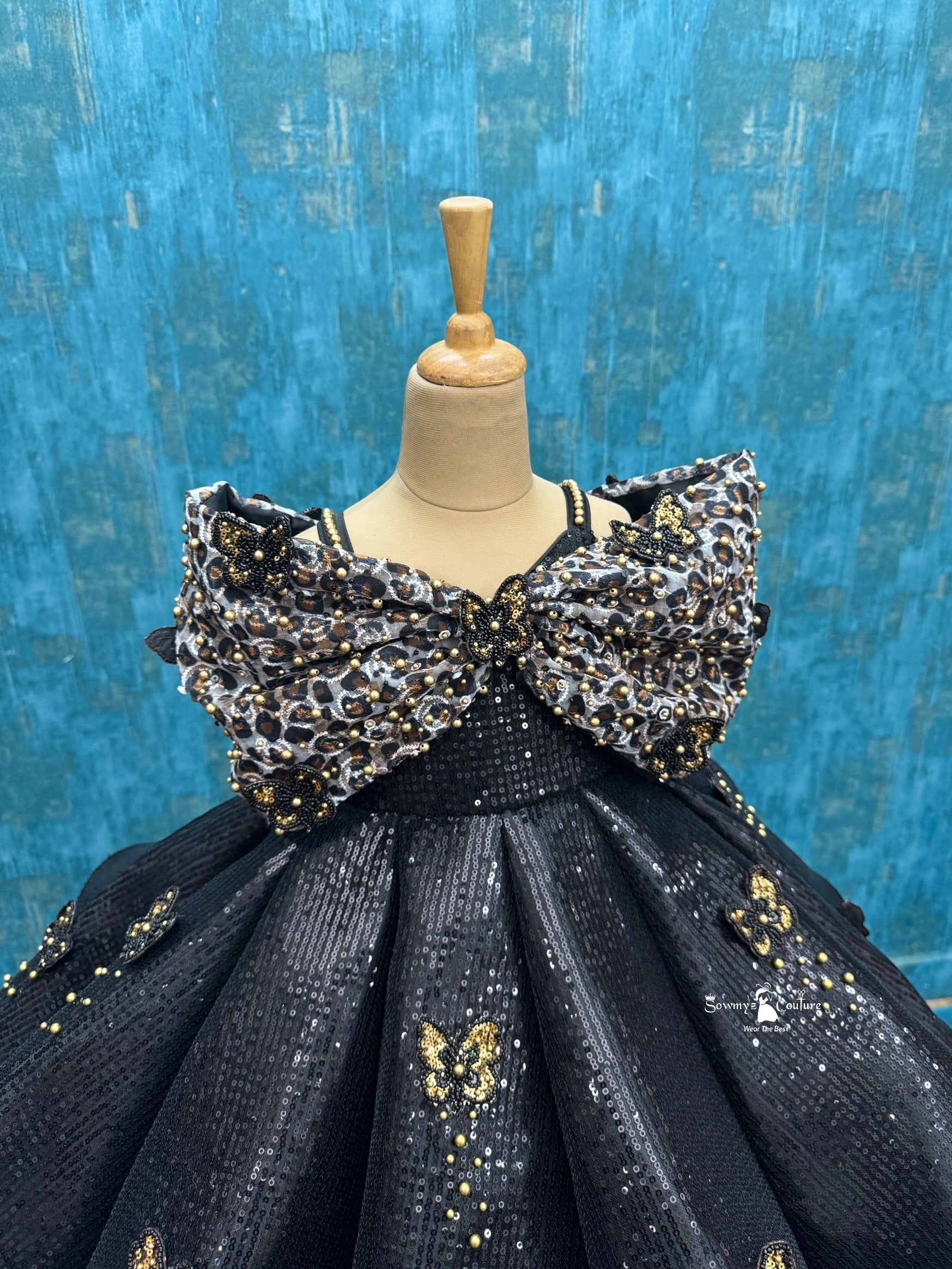 Noir Royale Butterfly Gown