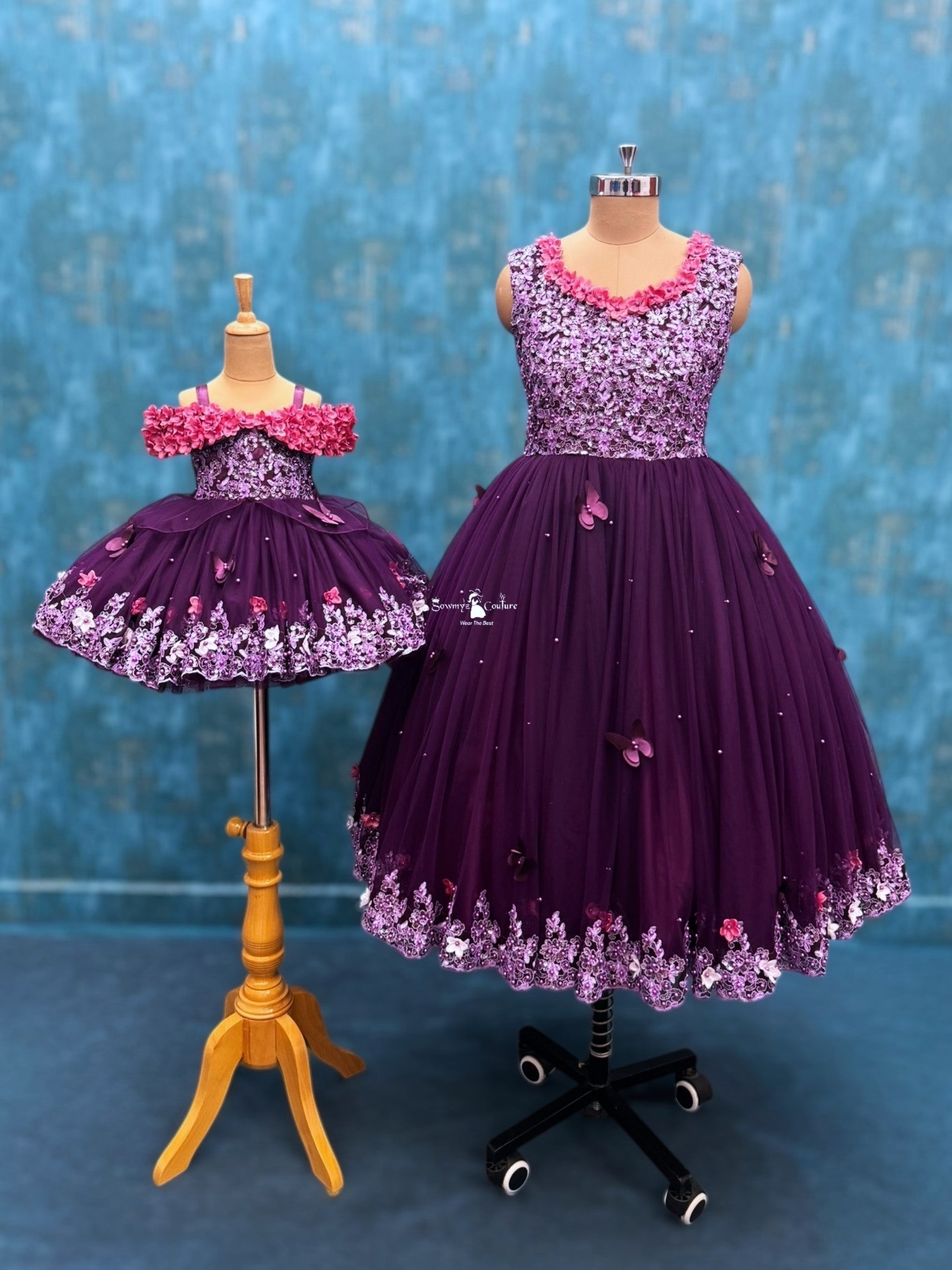 Plum Blossom Couture Duo- Lace Combo