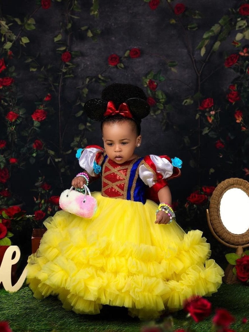 Golden Orchard Ruby Charm Princess Ball Gown