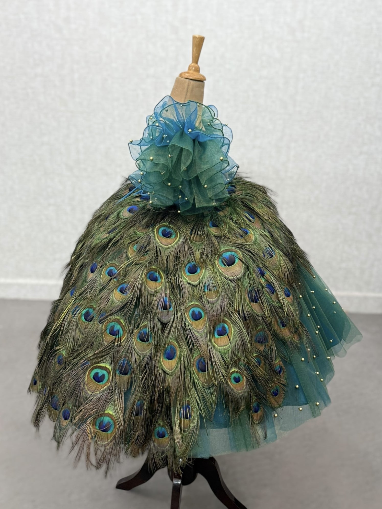 Peacock Dress for Girl Baby Online, Enchanted Peacock Princess Gown
