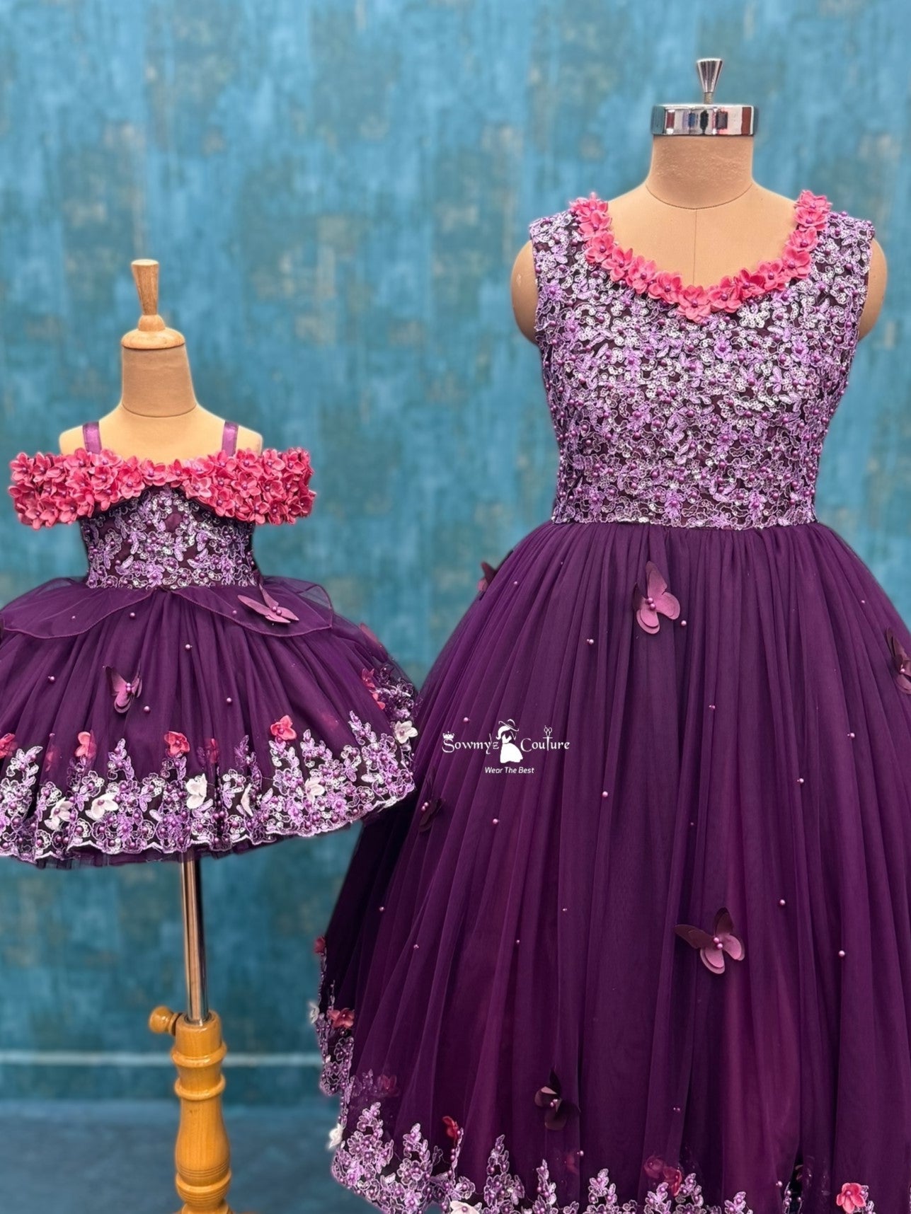 Plum Blossom Couture Duo- Lace Combo