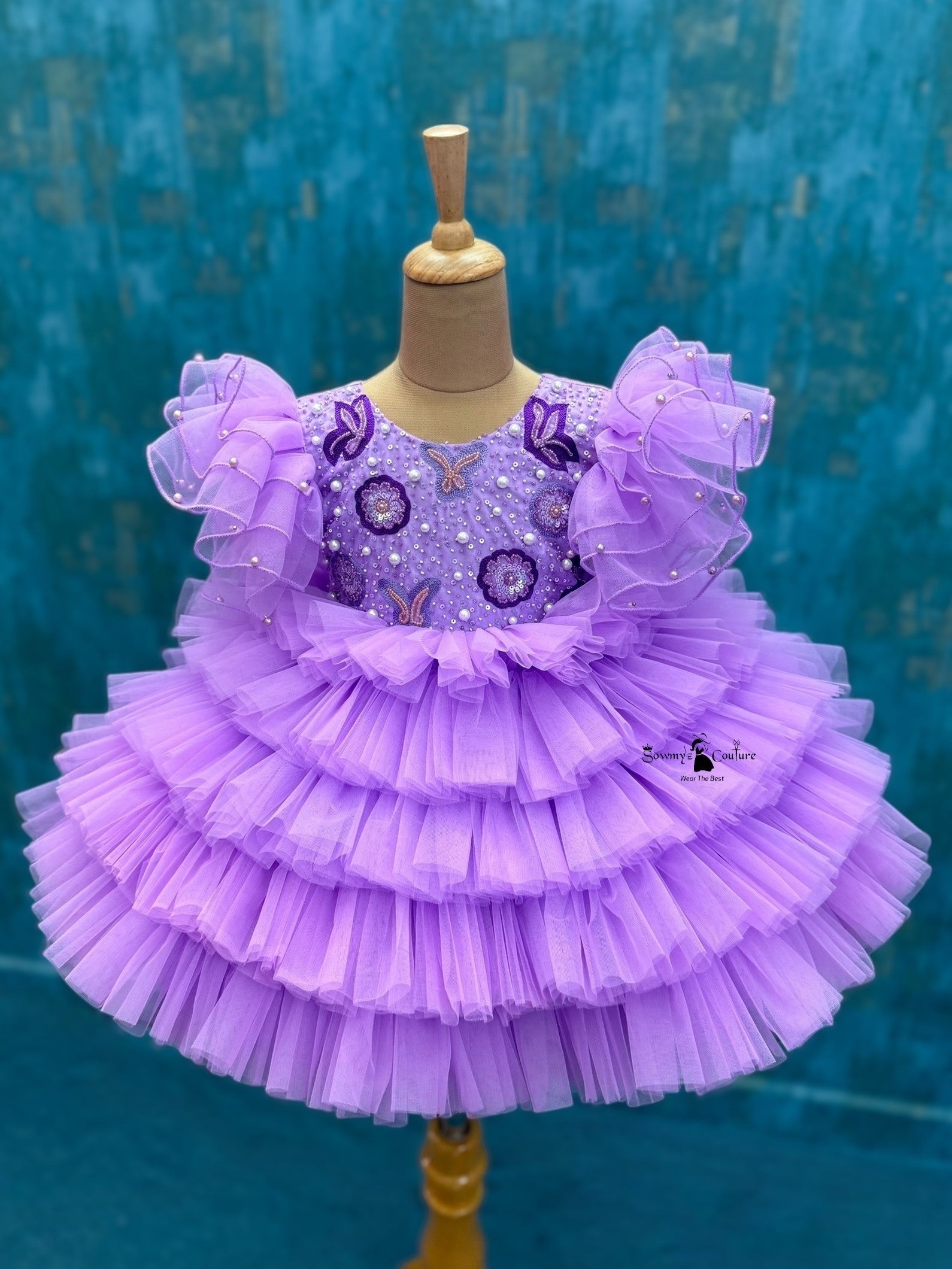 Buy Party Wear Dresses Online, Lavender Princess Mom & Daughter Set
