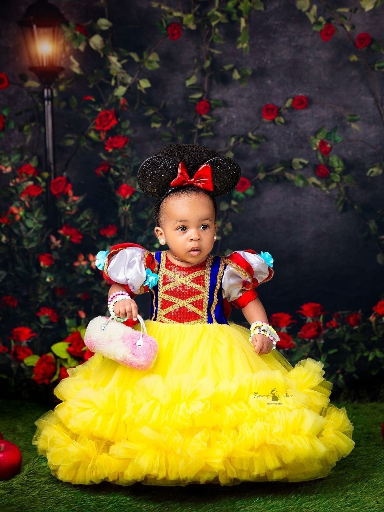 Golden Orchard Ruby Charm Princess Ball Gown