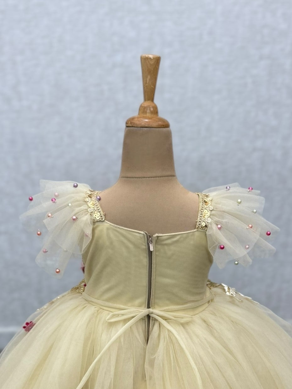 Golden Blossom Radiance Gown