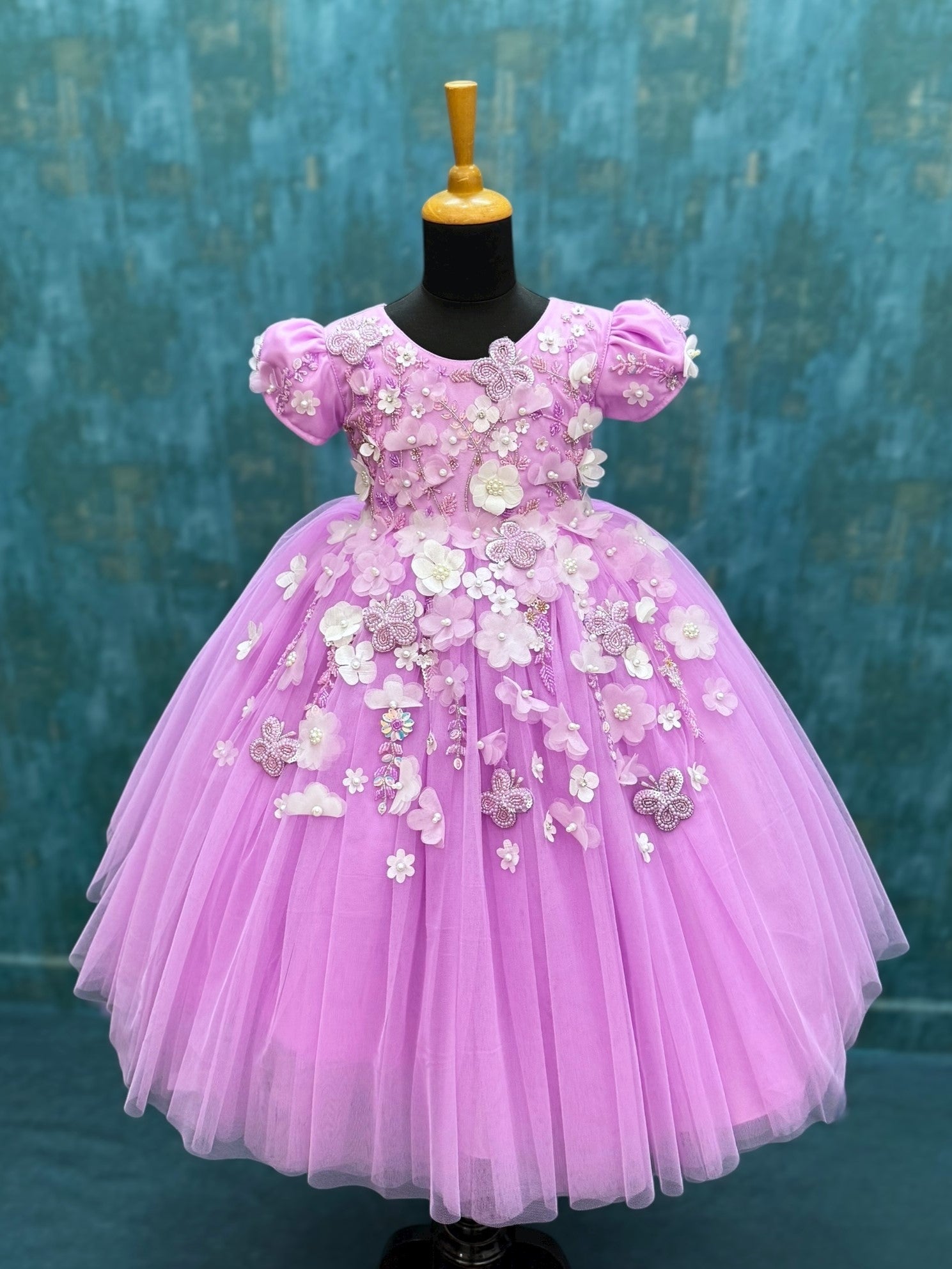 Enchanted Pastel Pink Petal Dress