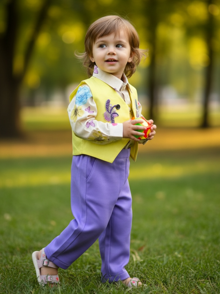 Lilac Lemon Couture Blazer Ensemble