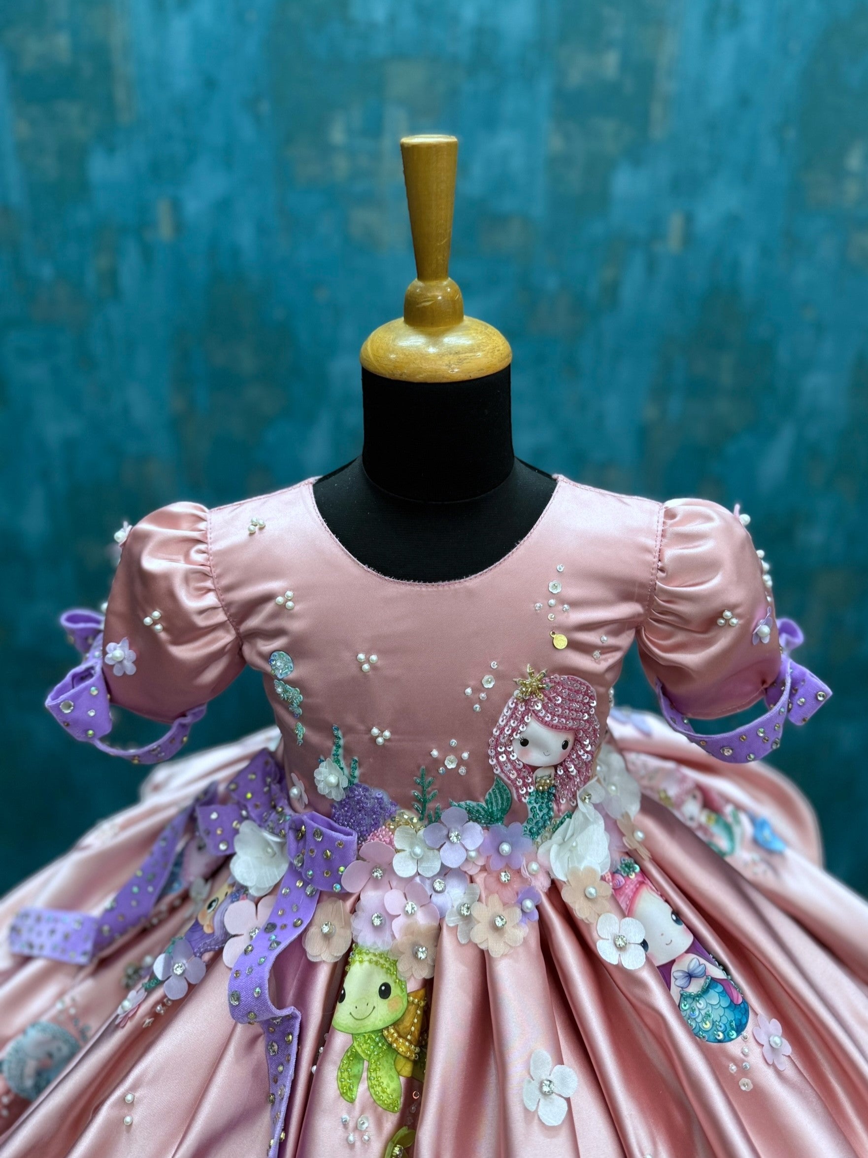 Underwater Blossom Dream Princess Gown