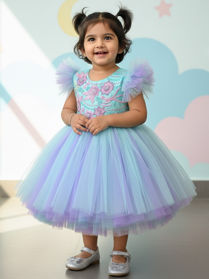 Enchanted Frost Blossom Dress