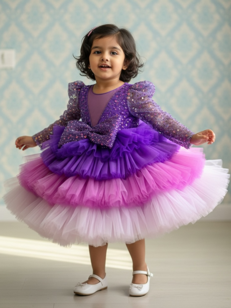 Tri-Violet Twilight Couture