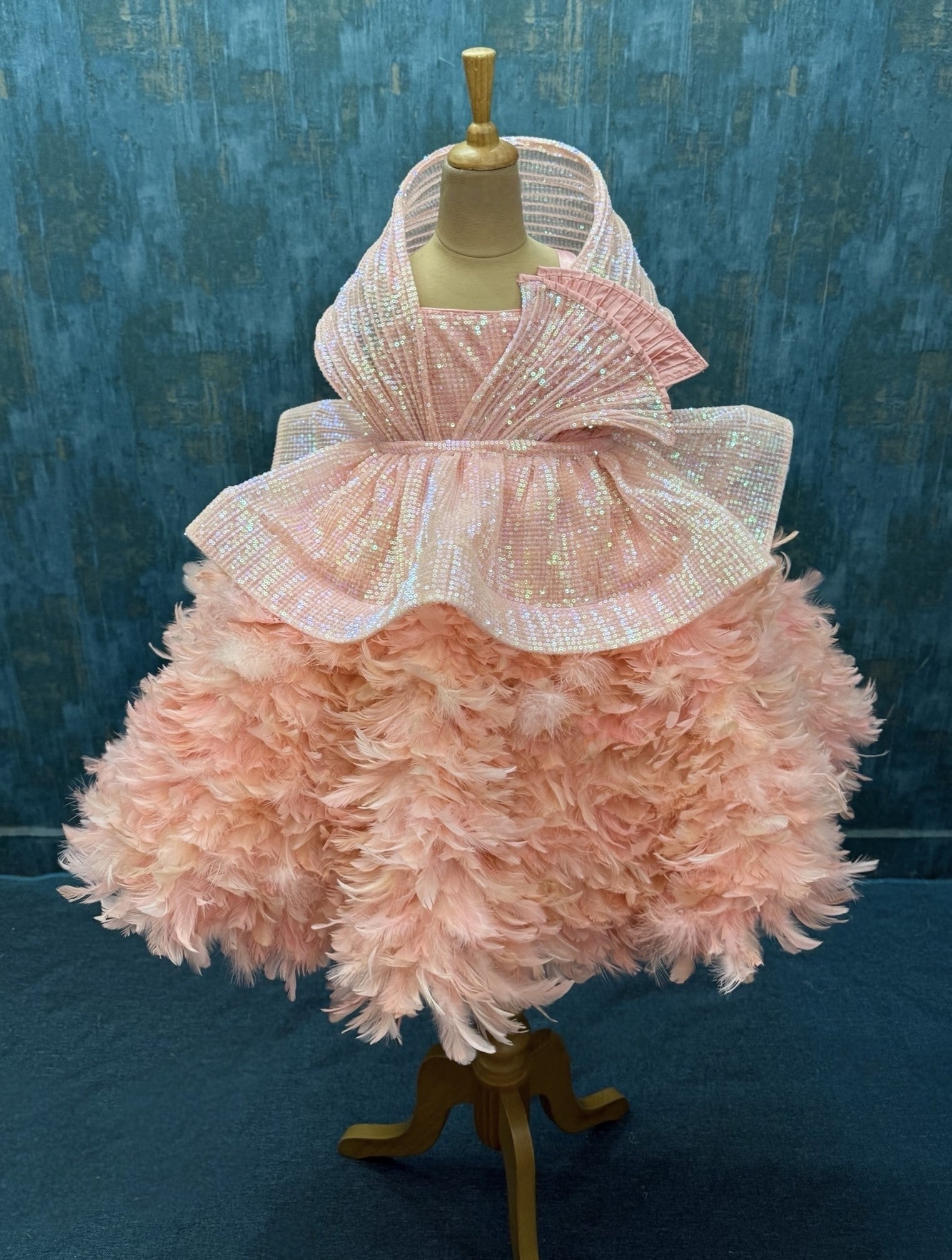 Blush Feather Fairy Gown