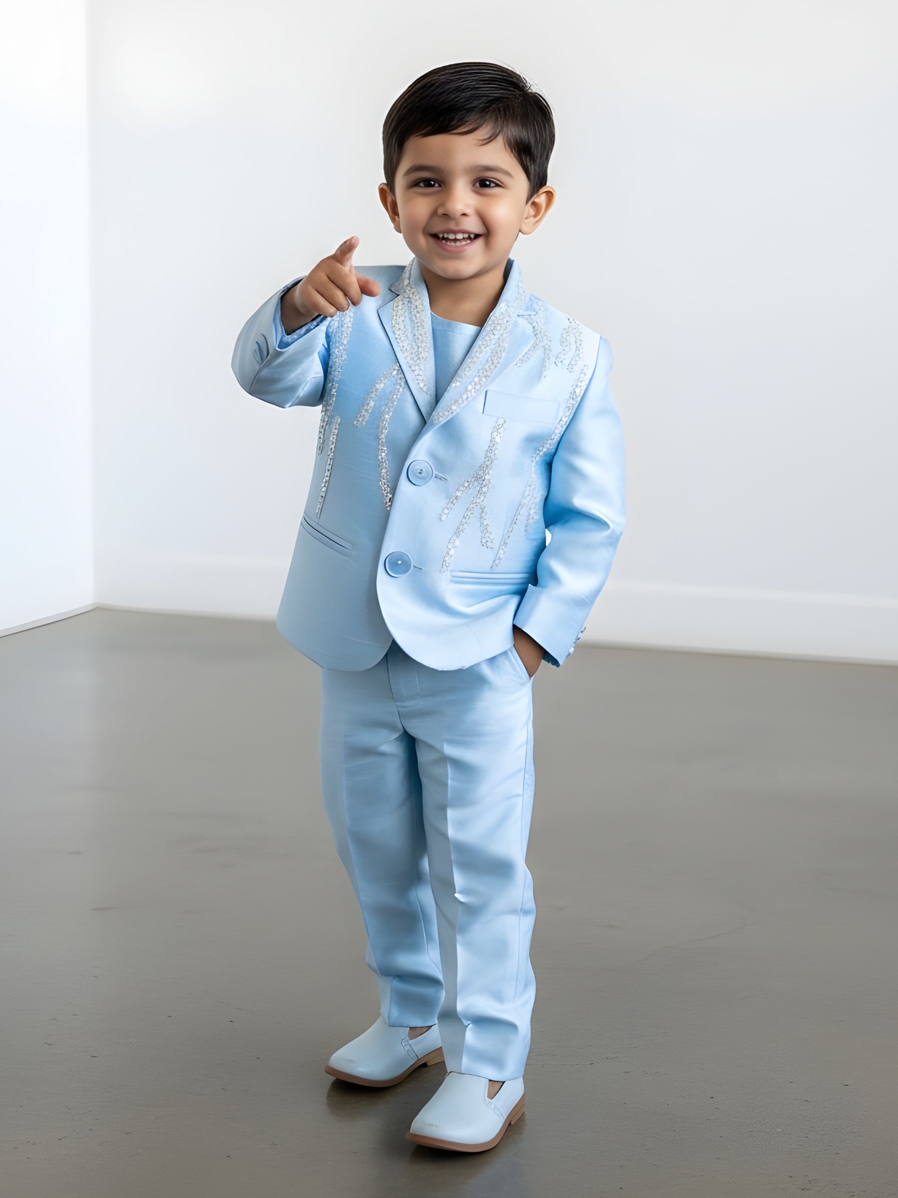 Frosted Glacier Royale Blazer- Comes with Pant and Shirt