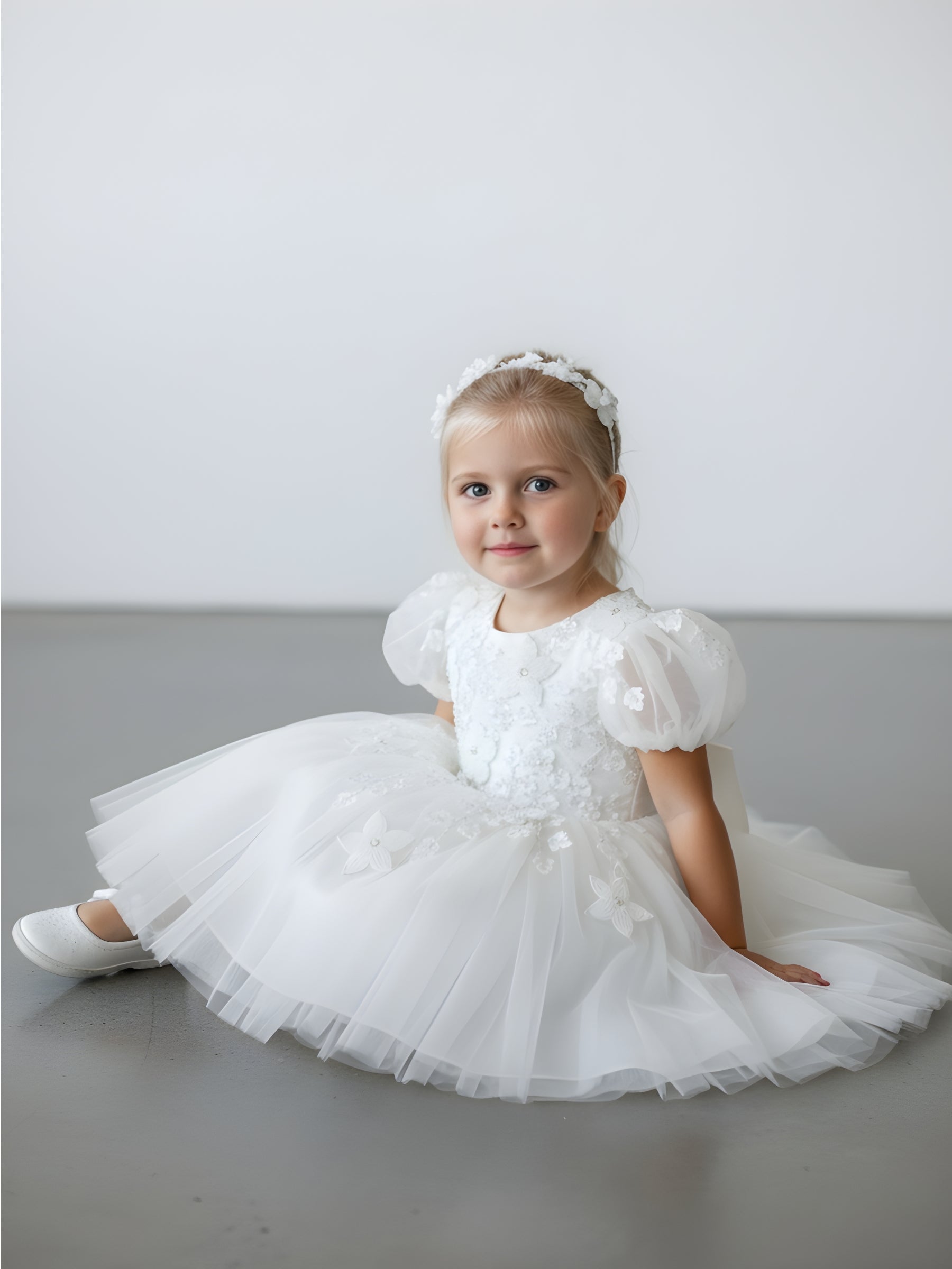 Angel Mist Floral Pearl work Royal Princess Occasion Dress