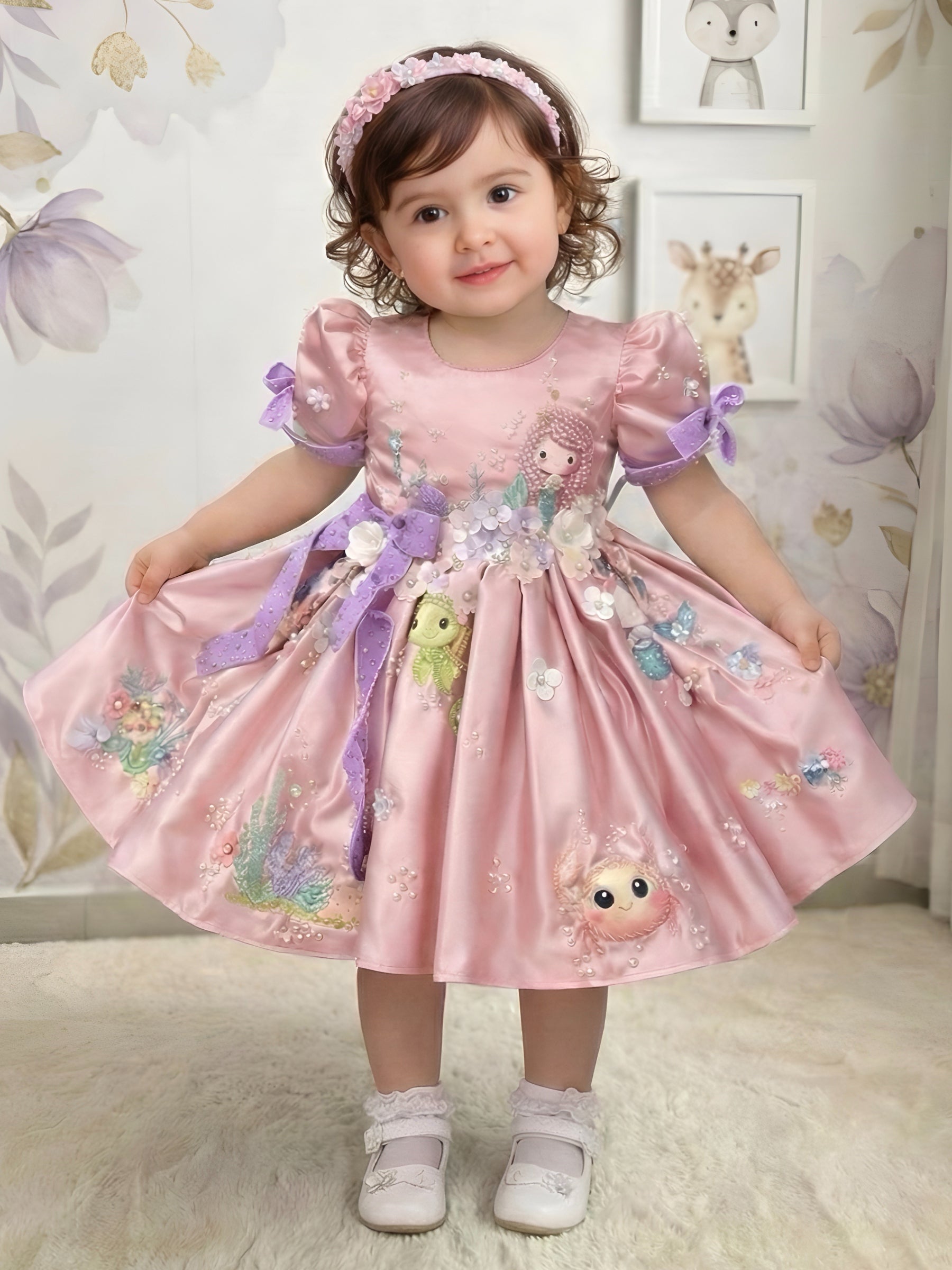 Underwater Blossom Dream Princess Gown