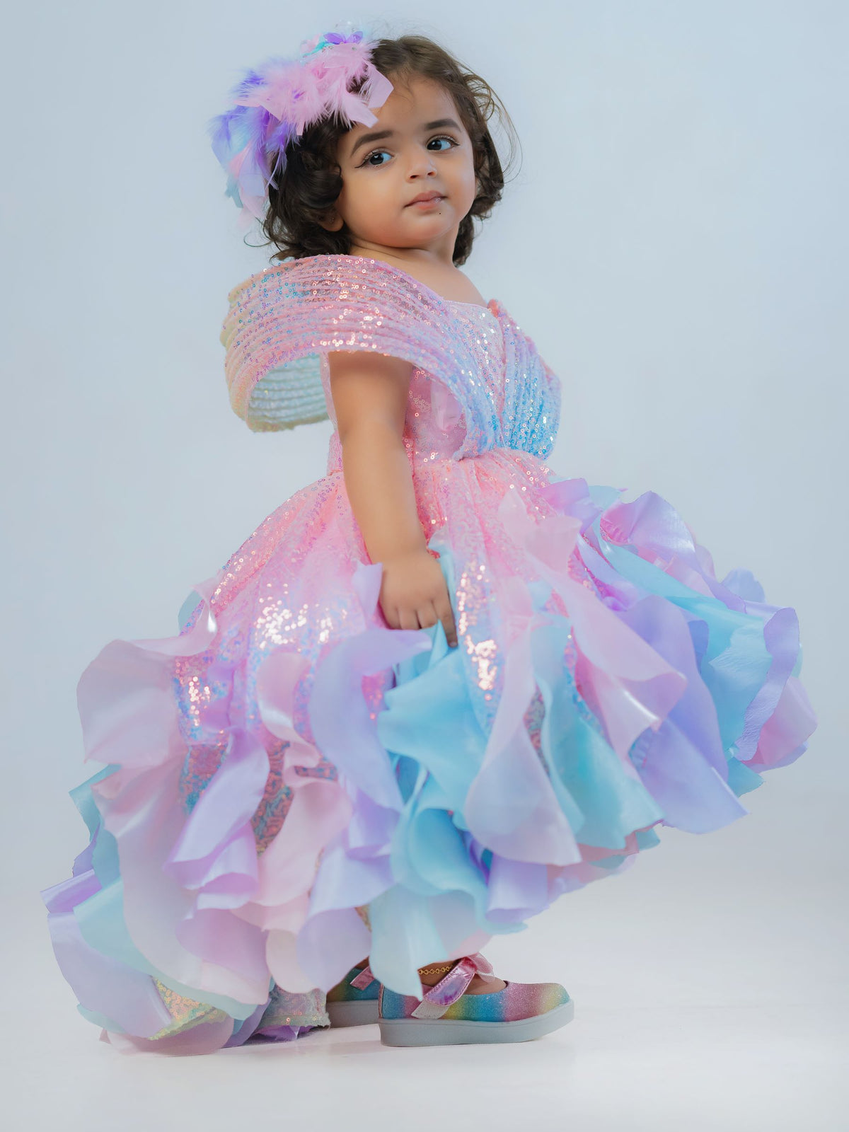 FAIRY TAIL HIGH LOW GOWN -  WITH LIGHTS