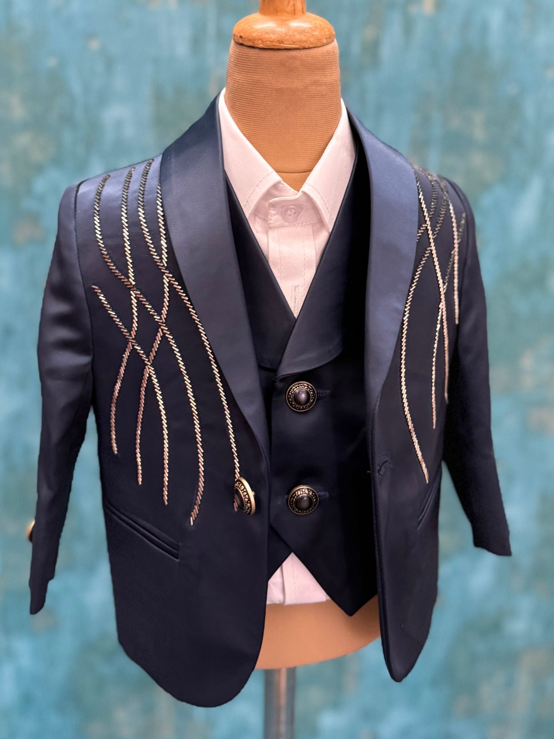 Luxe Blackberry Tux Suit- Comes with Pant