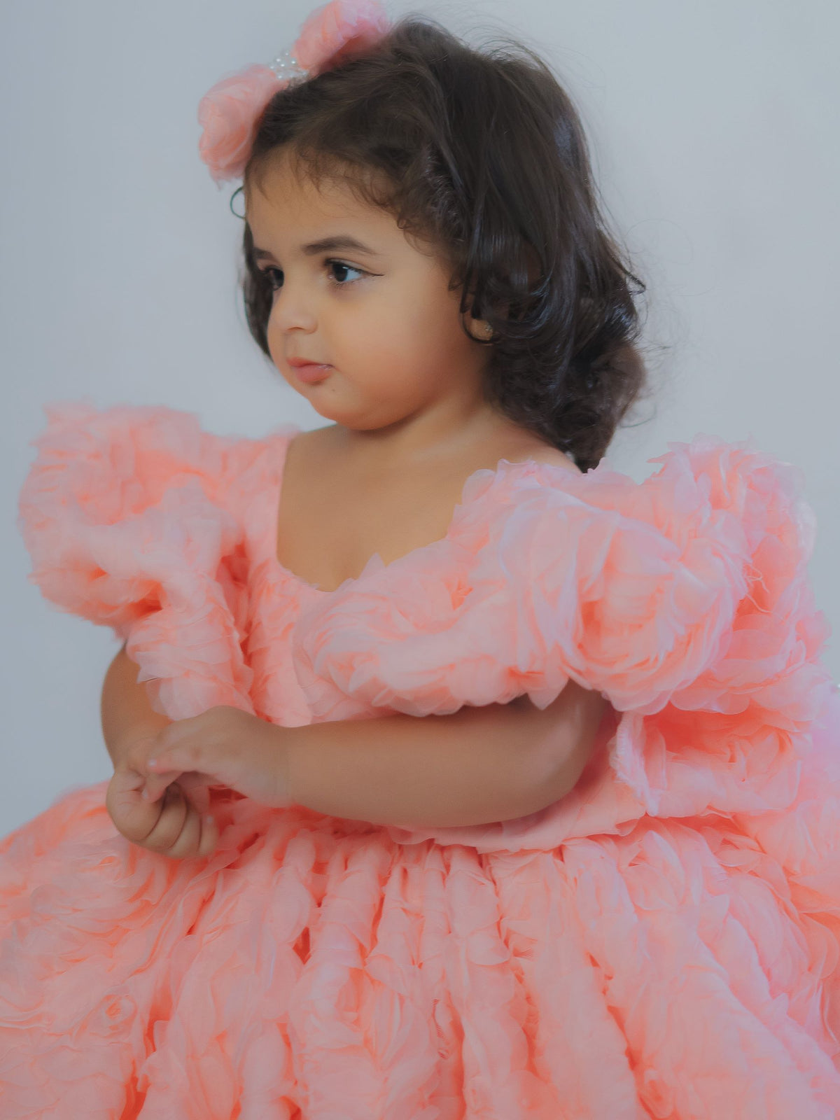 Peach Rose-Bud Cloud Gown