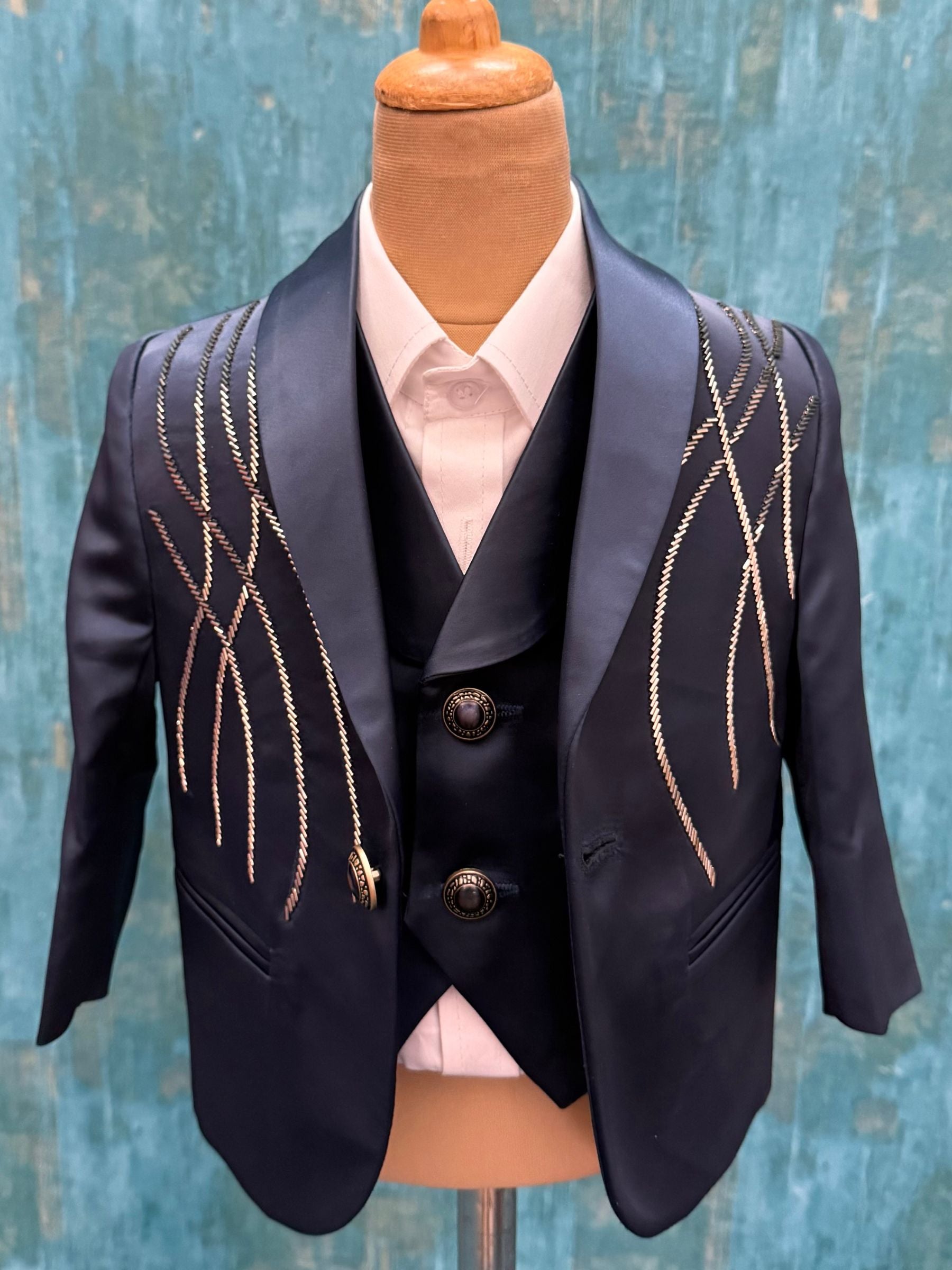 Luxe Blackberry Tux Suit- Comes with Pant