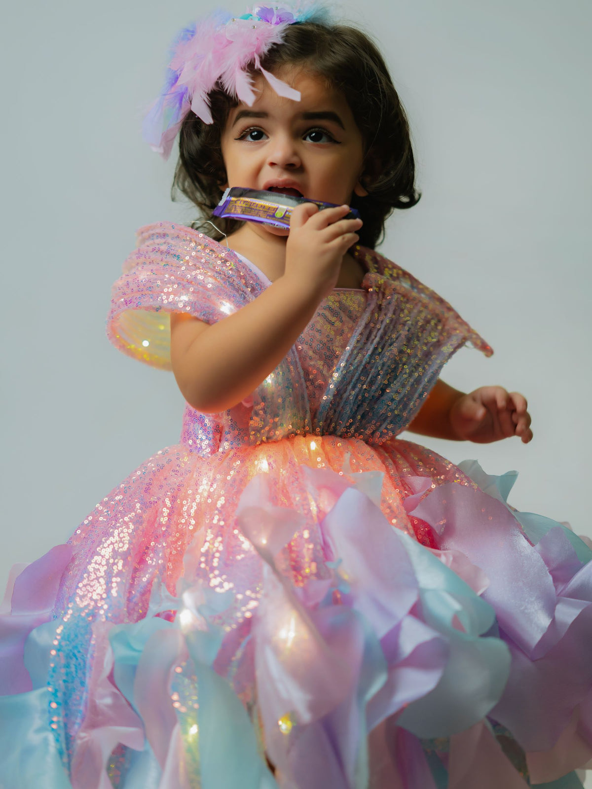 FAIRY TAIL HIGH LOW GOWN -  WITH LIGHTS