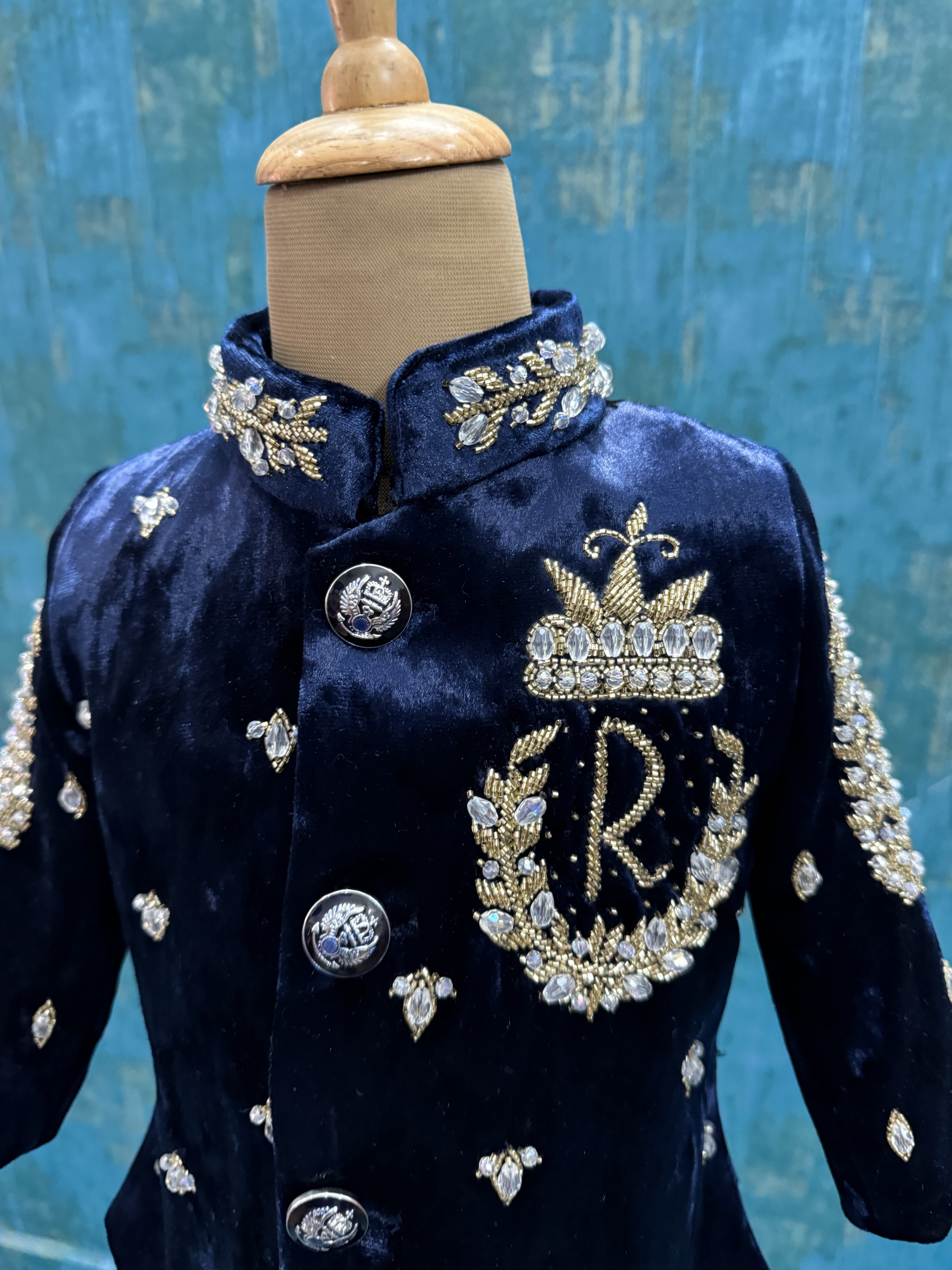 Regal Midnight Majesty – Velvet Crown Prince Edition Comes with Pant