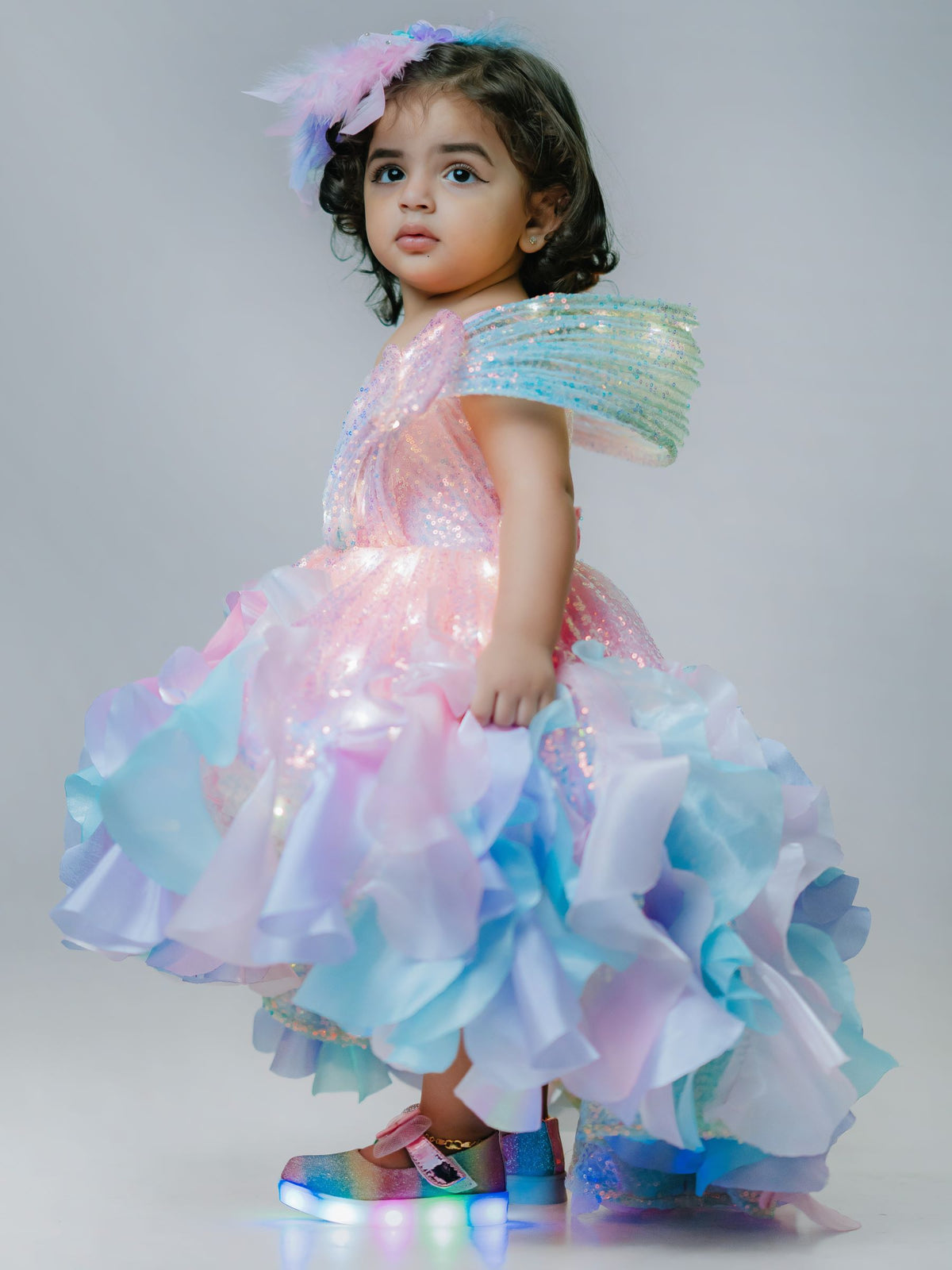 FAIRY TAIL HIGH LOW GOWN -  WITH LIGHTS