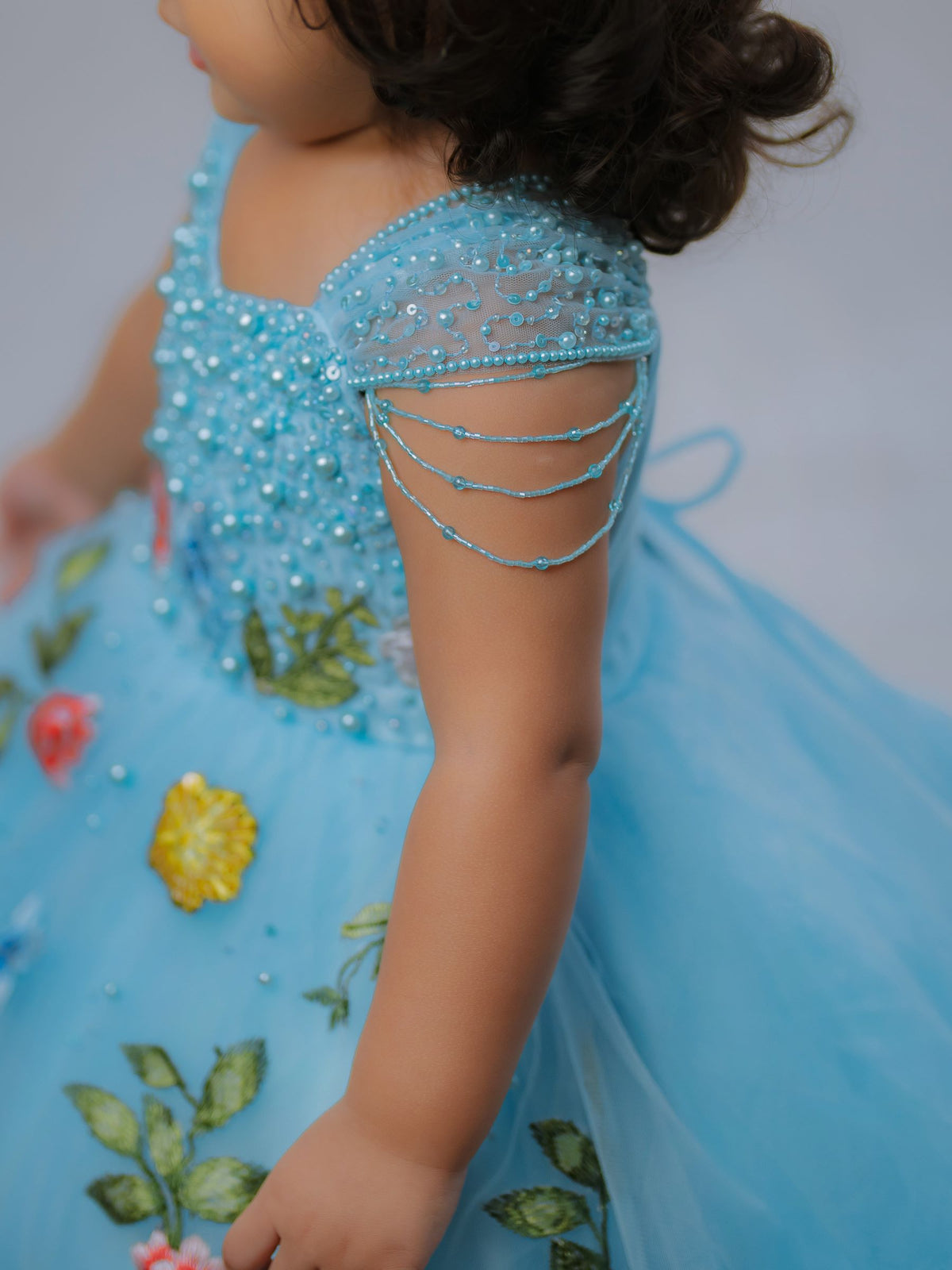Blossom Blue Princess Gown