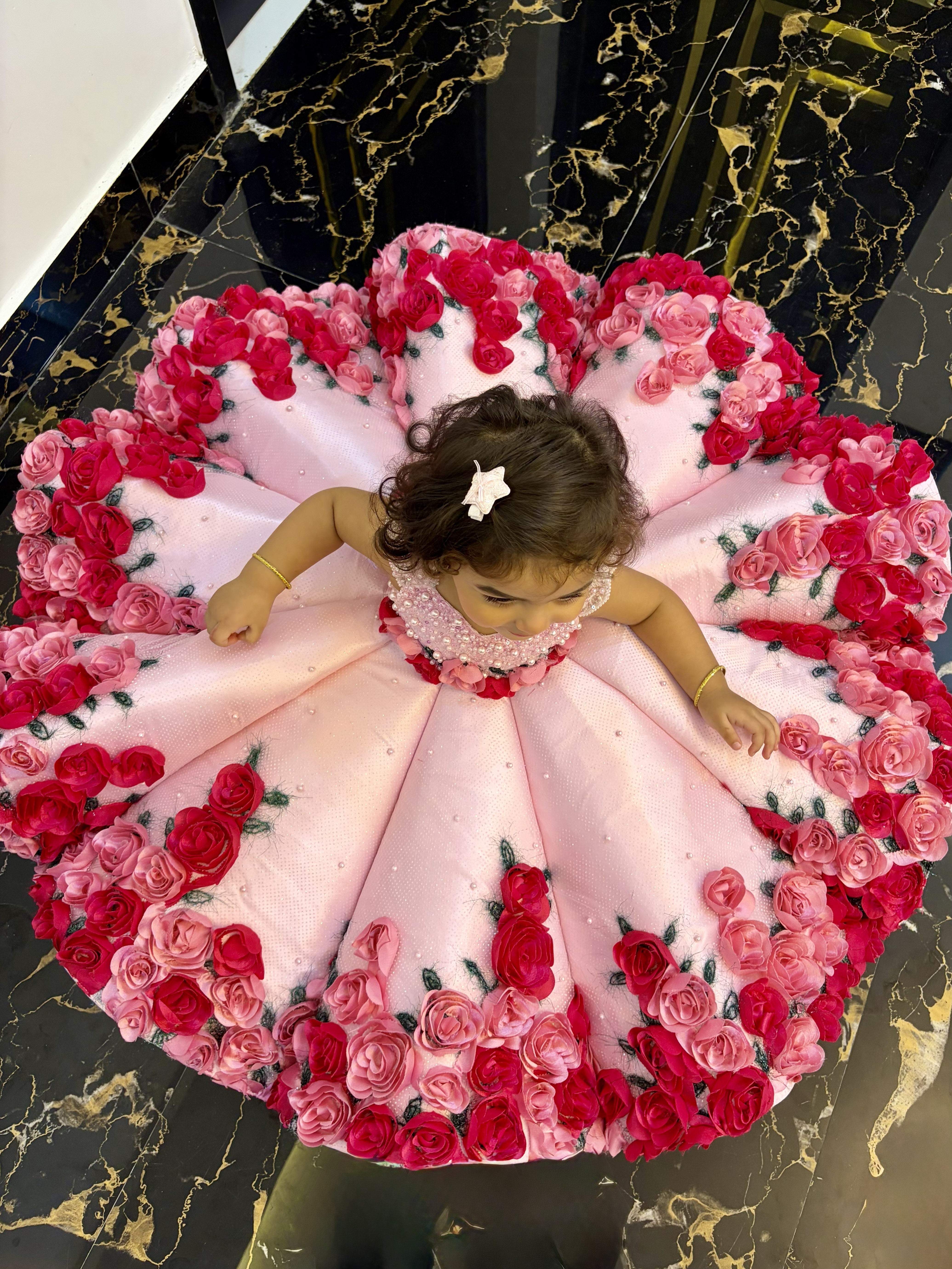 Panel Gown Kids Online, Enchanted Rose Princess Gown