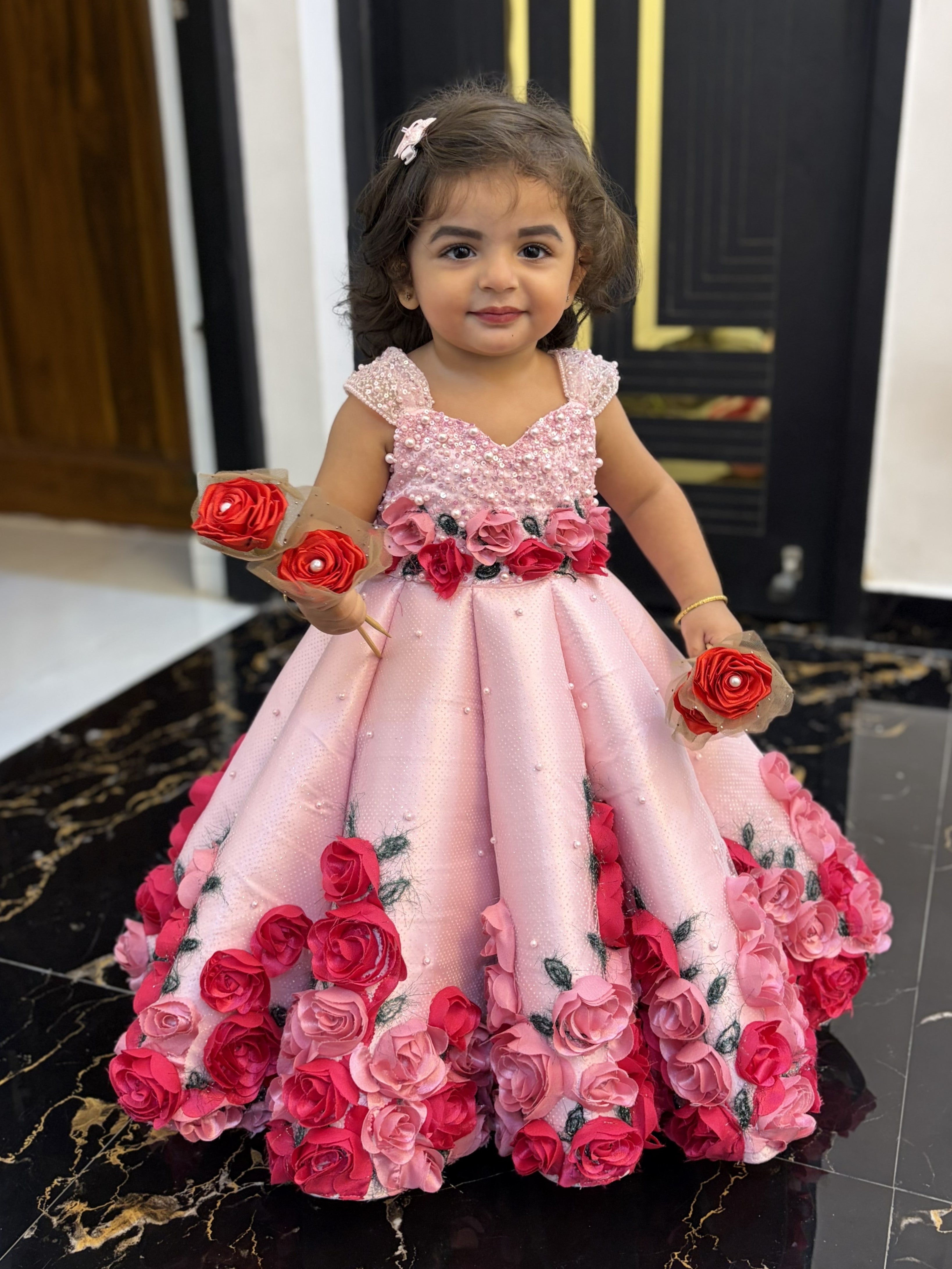 Panel Gown Kids Online, Enchanted Rose Princess Gown