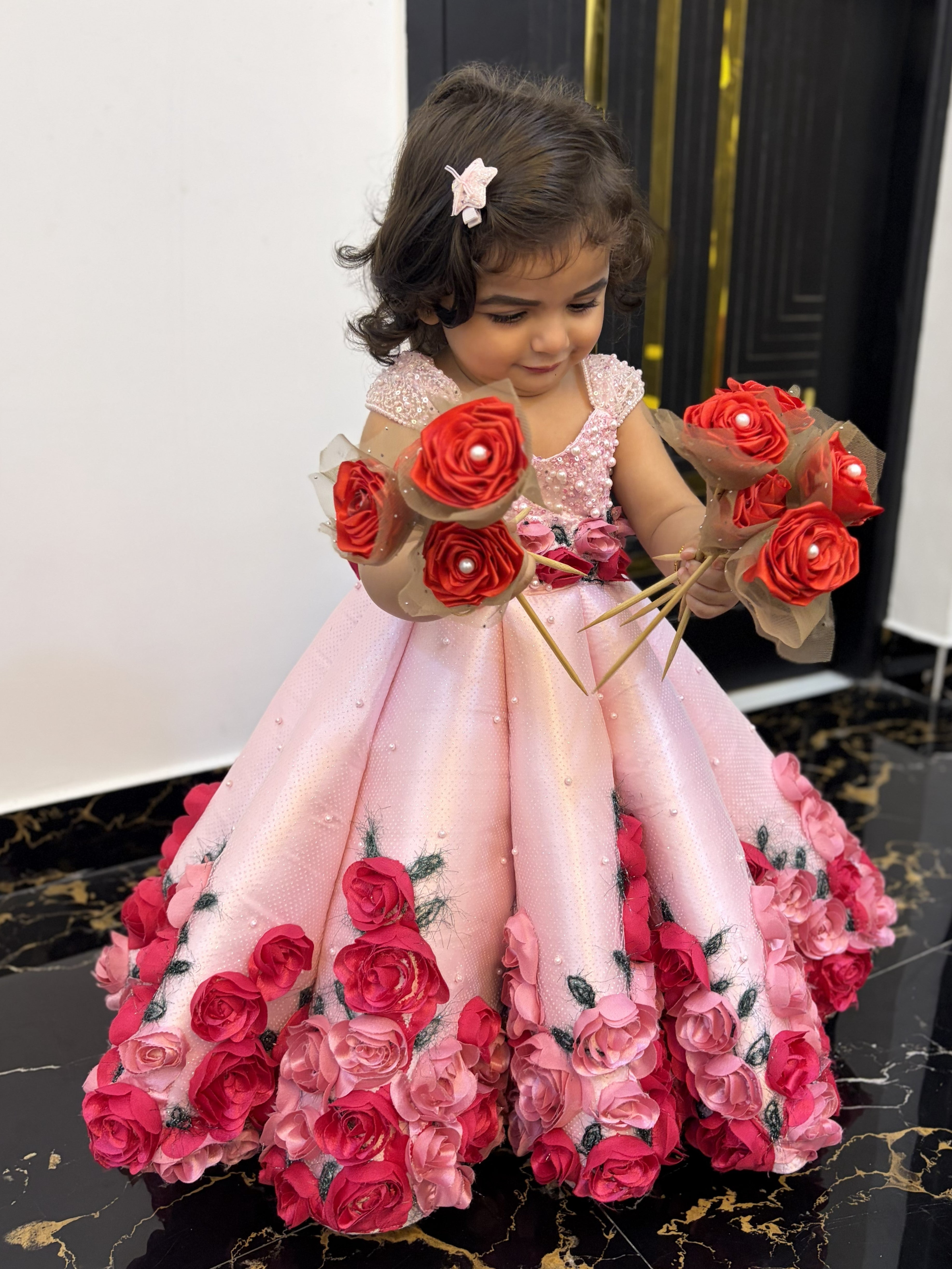 Panel Gown Kids Online, Enchanted Rose Princess Gown